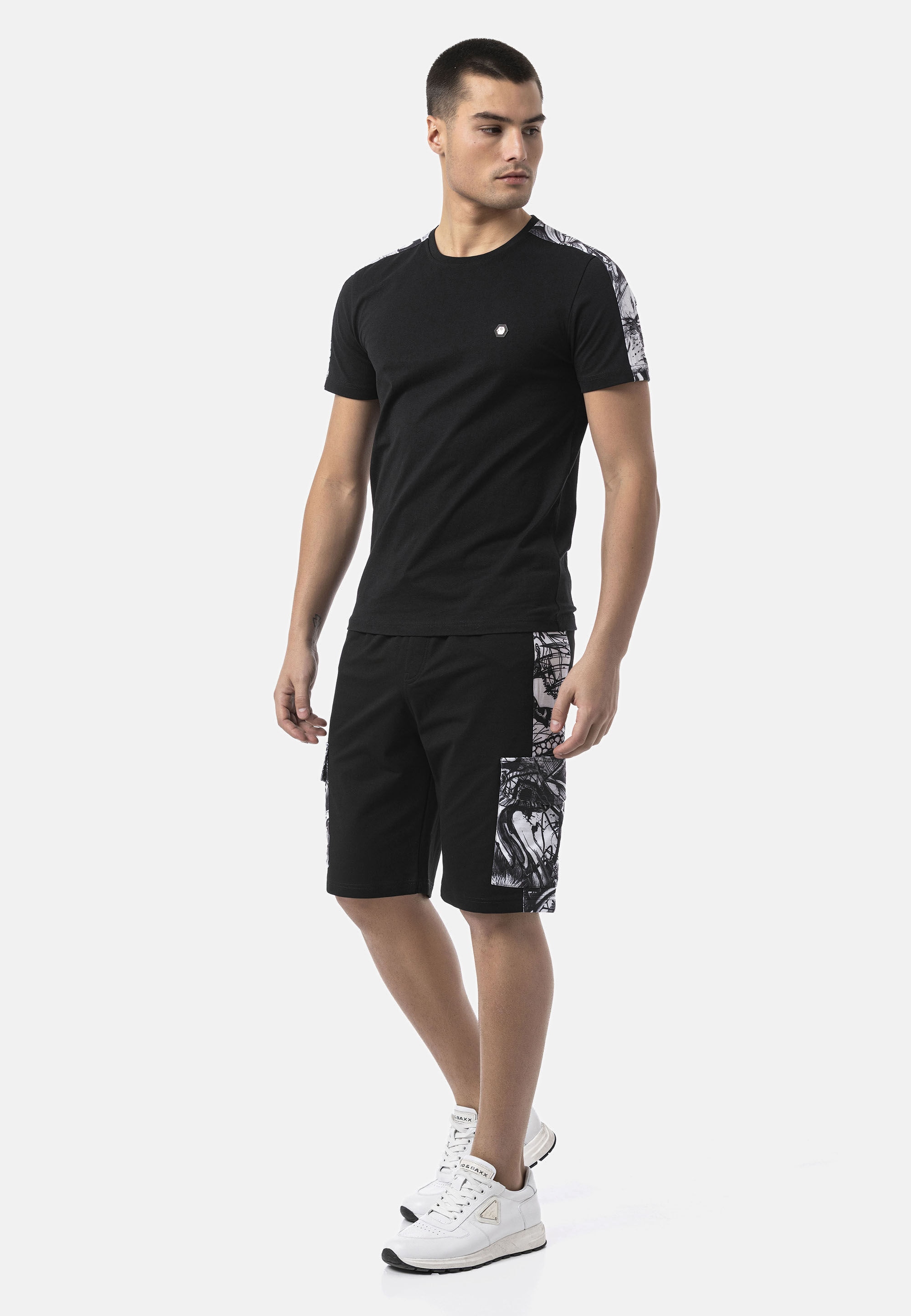 Cipo & Baxx T-Shirt »CT817« mit Logo Print
