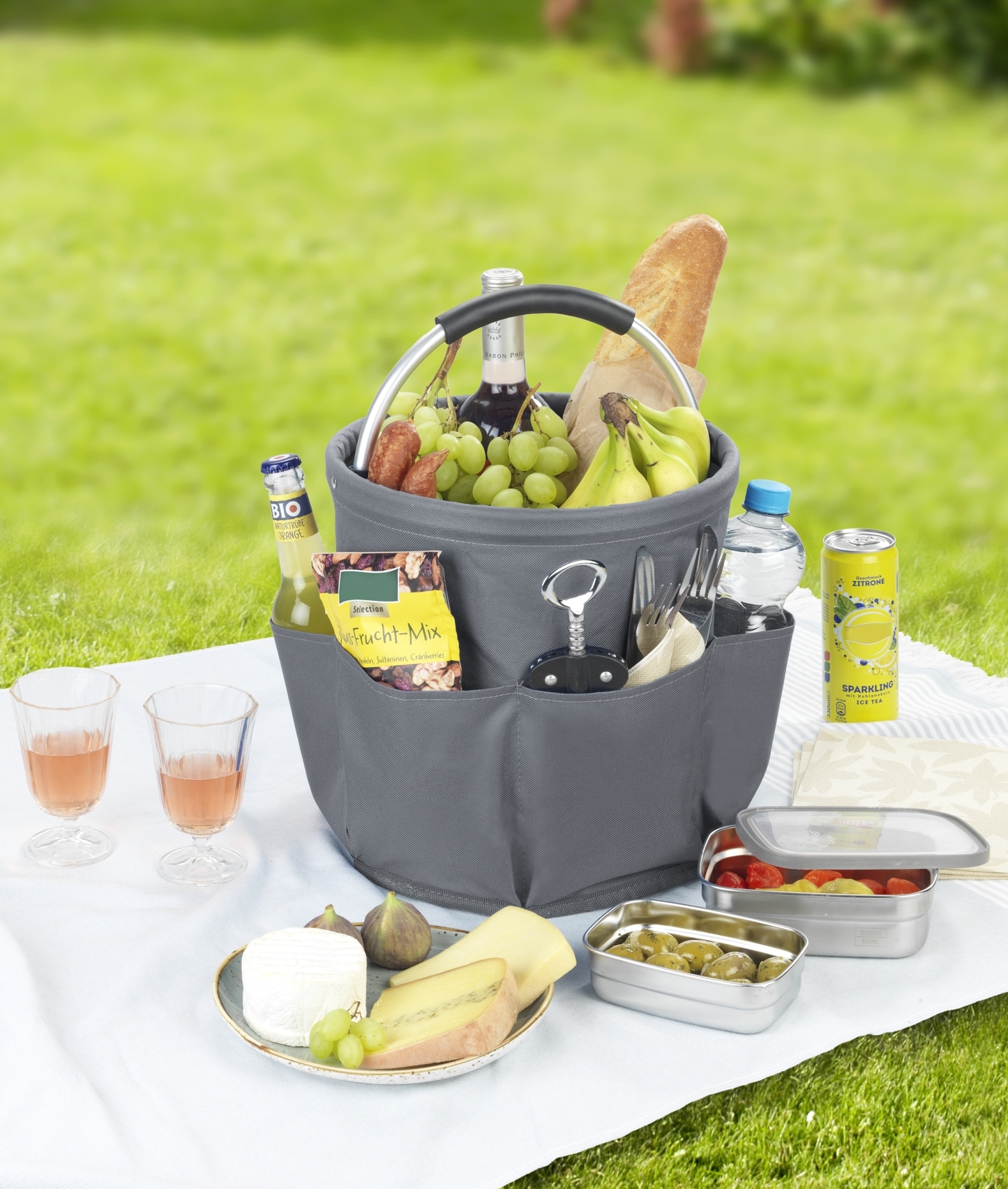 WENKO Organizer »Universal-Reinigungs-Caddy« Allzweckkorb mit 6 Außentaschen, ideal für Haushalt, Garten & Camping