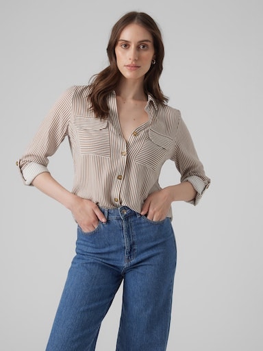 Vero Moda Hemdbluse »VMBUMPY L/S SHIRT NEW WVN GA NOOS«