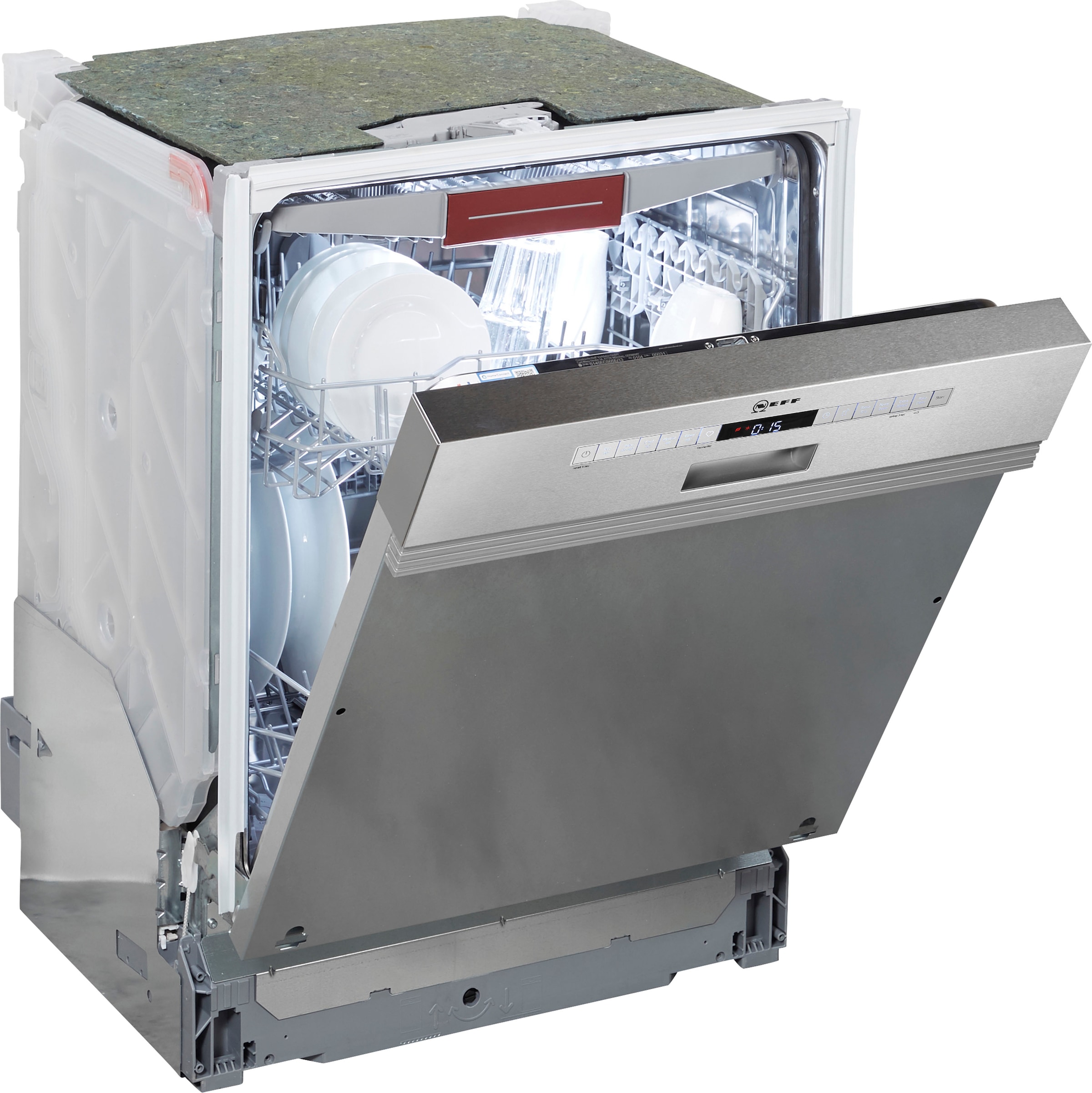 NEFF teilintegrierbarer Geschirrspüler N 50 »S145ECS05E«, 13 Maßgedecke, Besteckschublade für einfaches Beladen