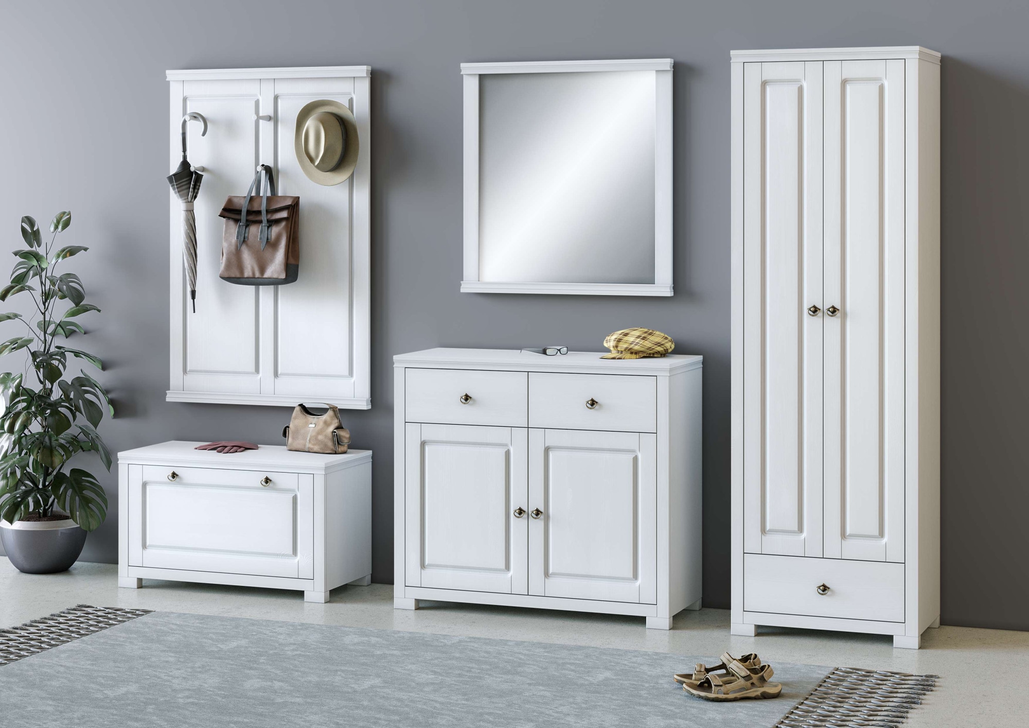 Home affaire Schuhschrank »Gotland«, aus massiver Kiefer, FSC®-zertifiziert, Höhe 193 cm