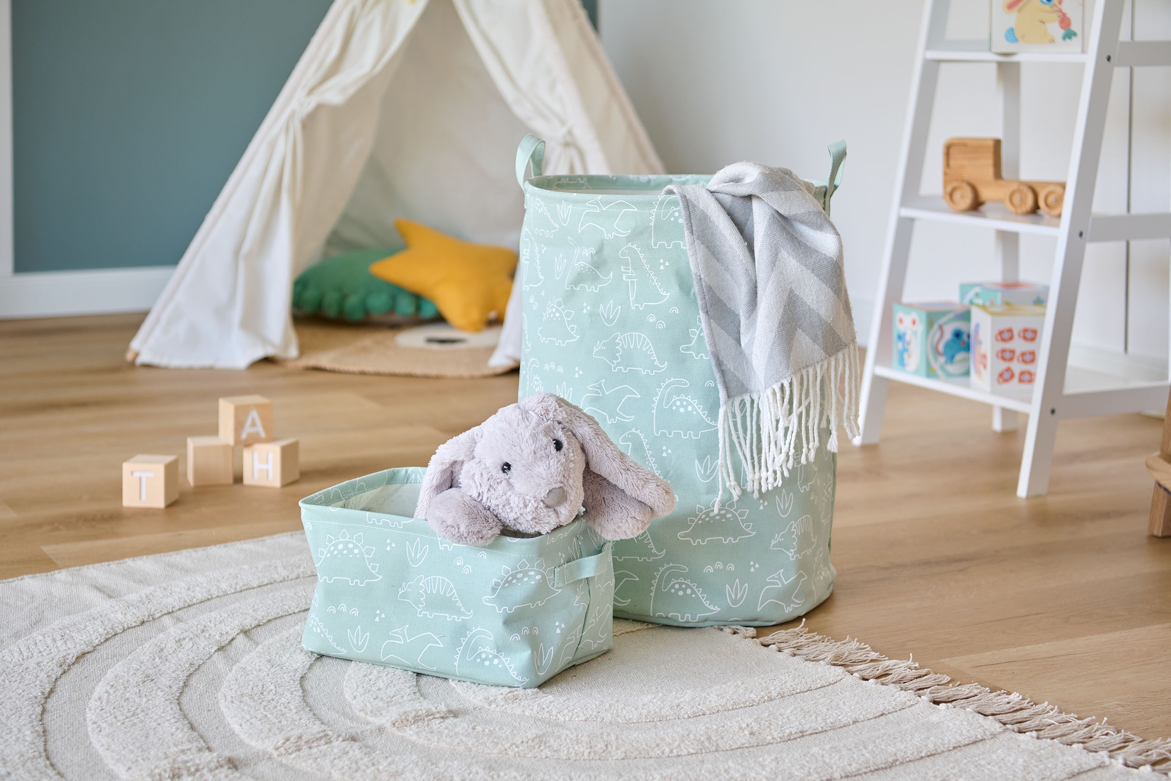 Zeller Present Wäschekorb »Dino« Dino Aufdruck