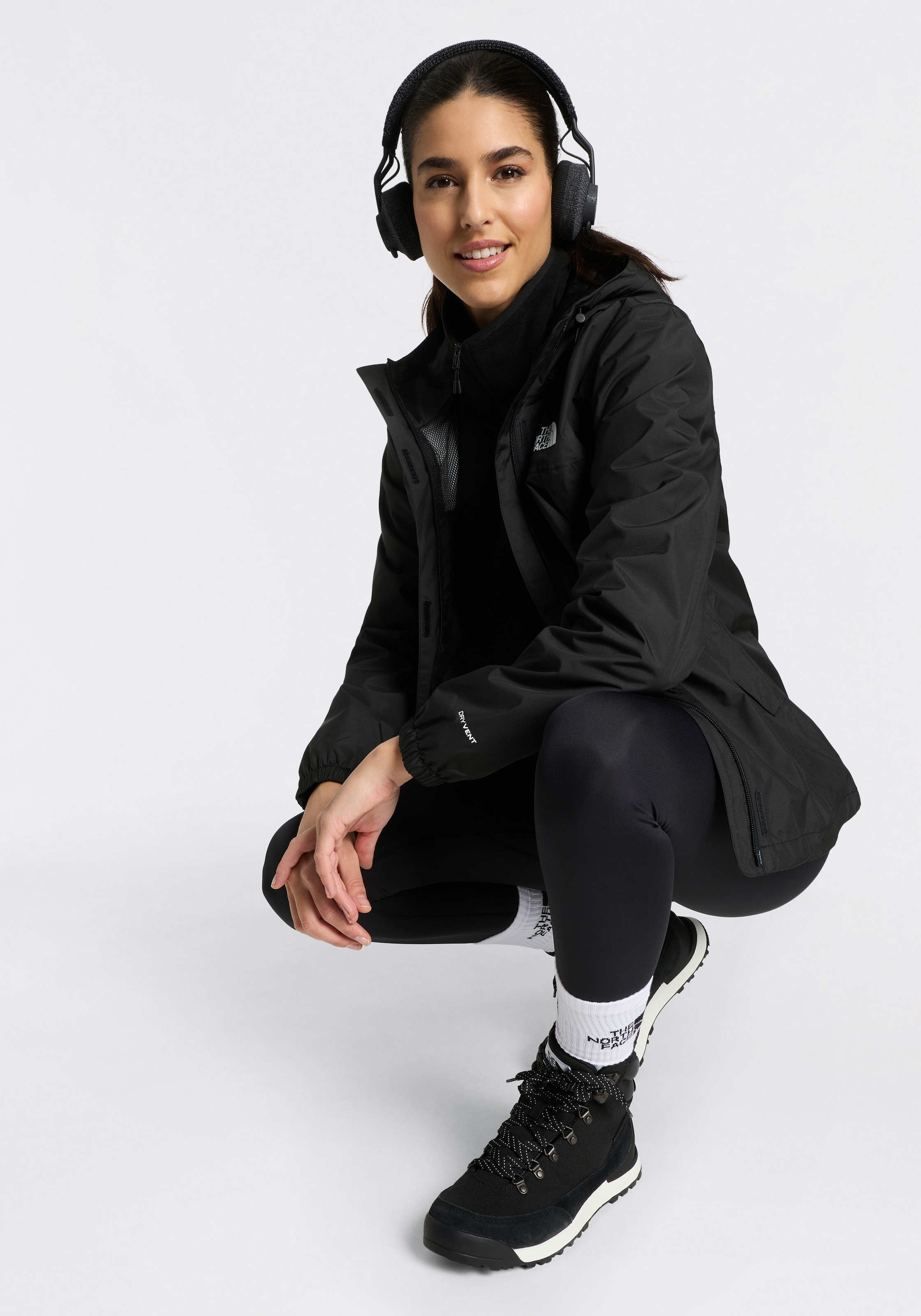 The North Face Regenjacke »W ANTORA RAIN JACKET« wasserdicht, winddicht, mit verstellbarer Kapuze