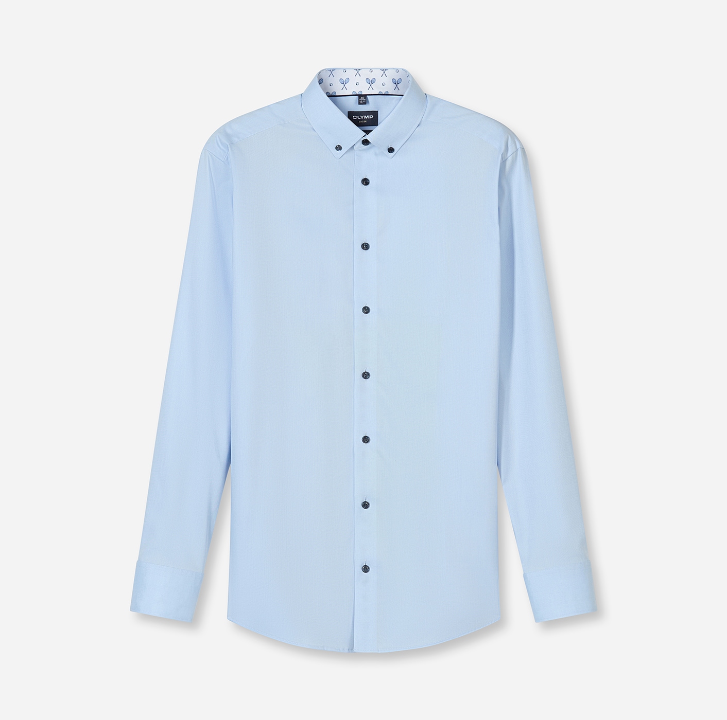 OLYMP Langarmhemd »Luxor« modern fit, Button-down-Kragen, Businesshemd