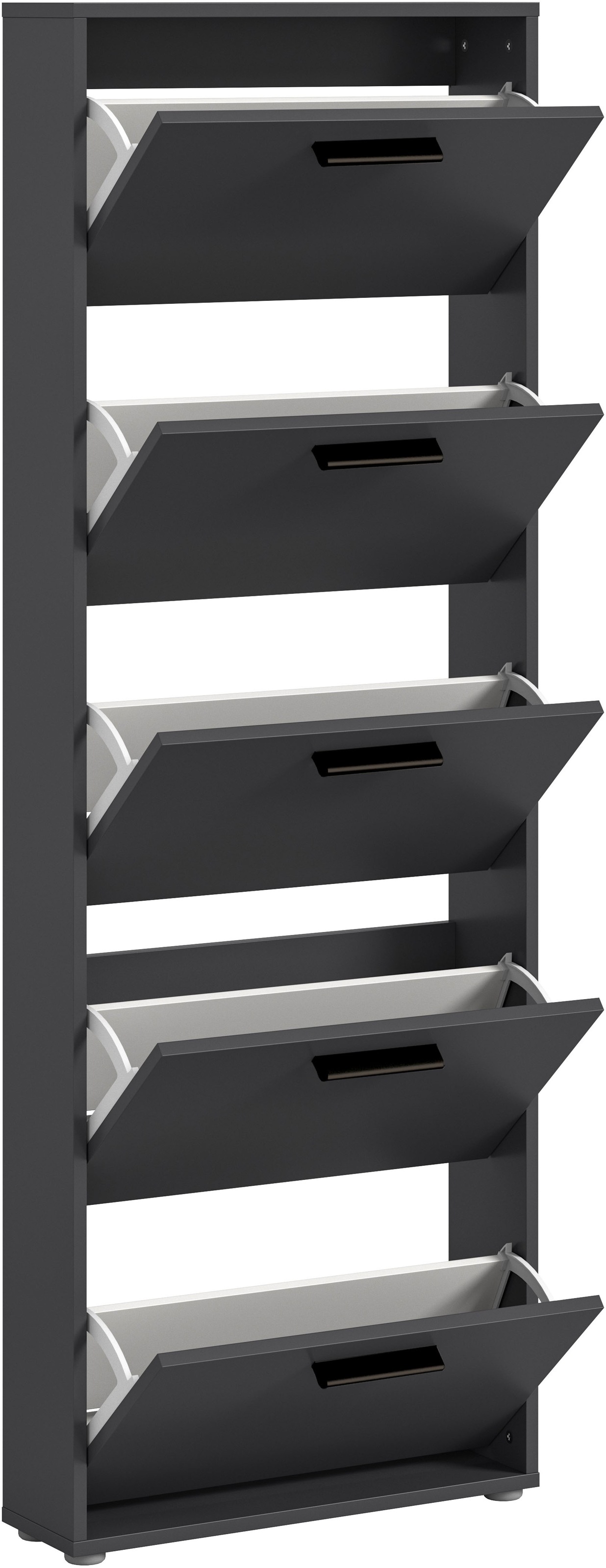 HBZ Schuhkommode »Sam Schuhkipper, Schuhschrank BxHxT 59x169x17 cm«, (1 St.), mit 5 Klappen