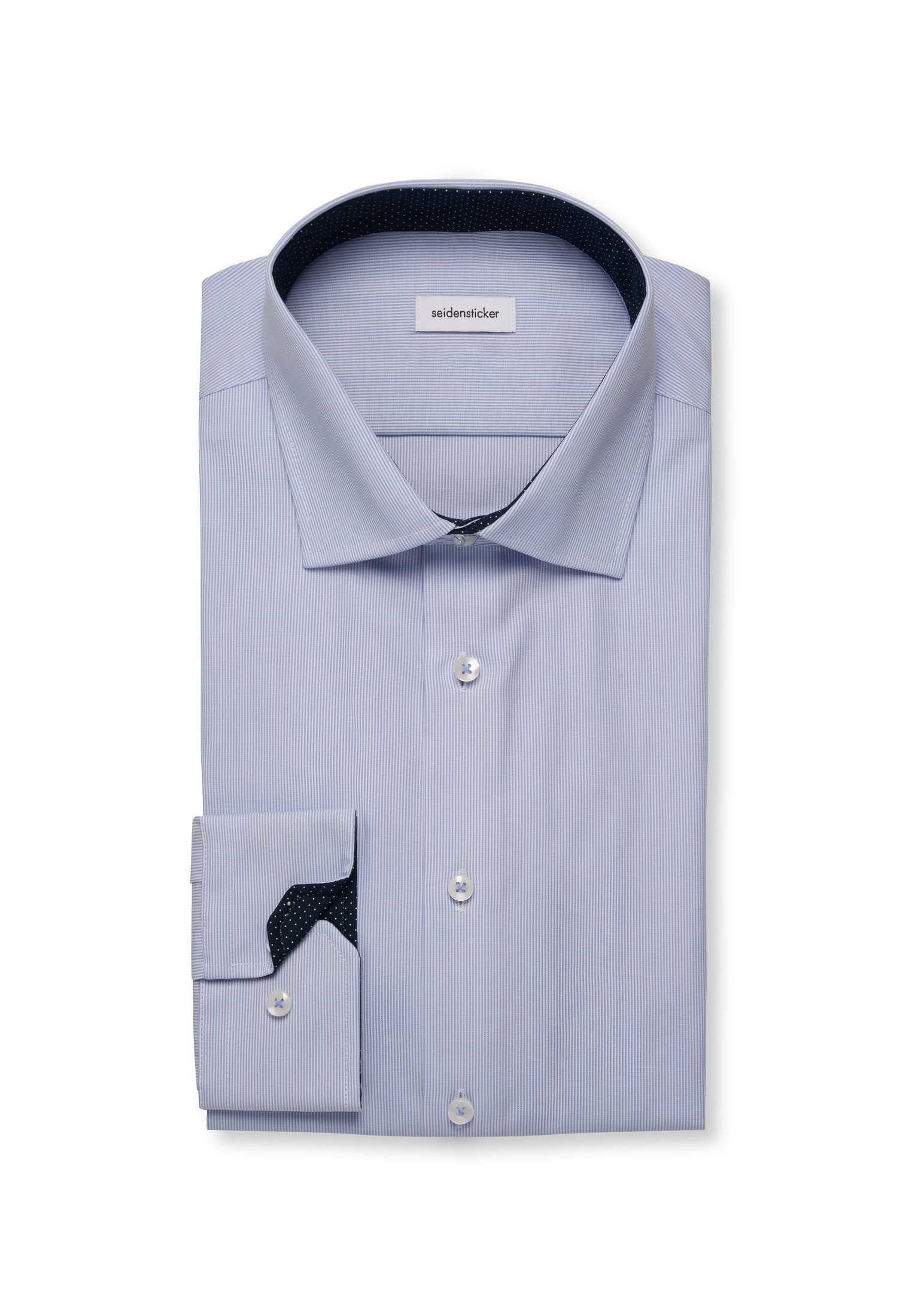 seidensticker Businesshemd »Schwarze Rose« Slim 1/1 Kentkragen Gestreift