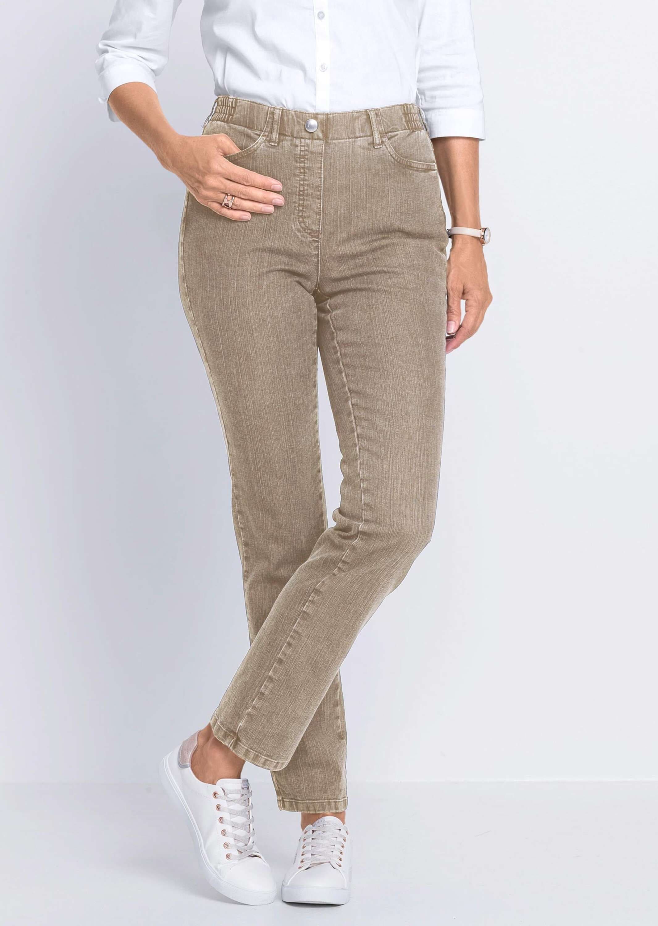 GOLDNER Regular-fit-Jeans »Klassische Jeansschlupfhose LOUISA«