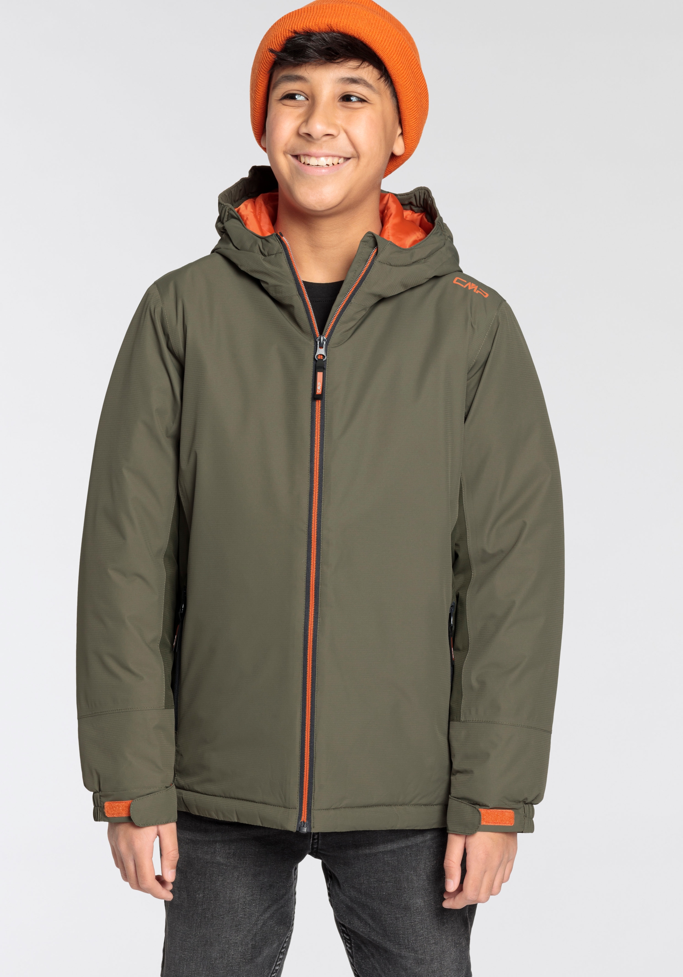 Outdoorjacke, mit Kapuze