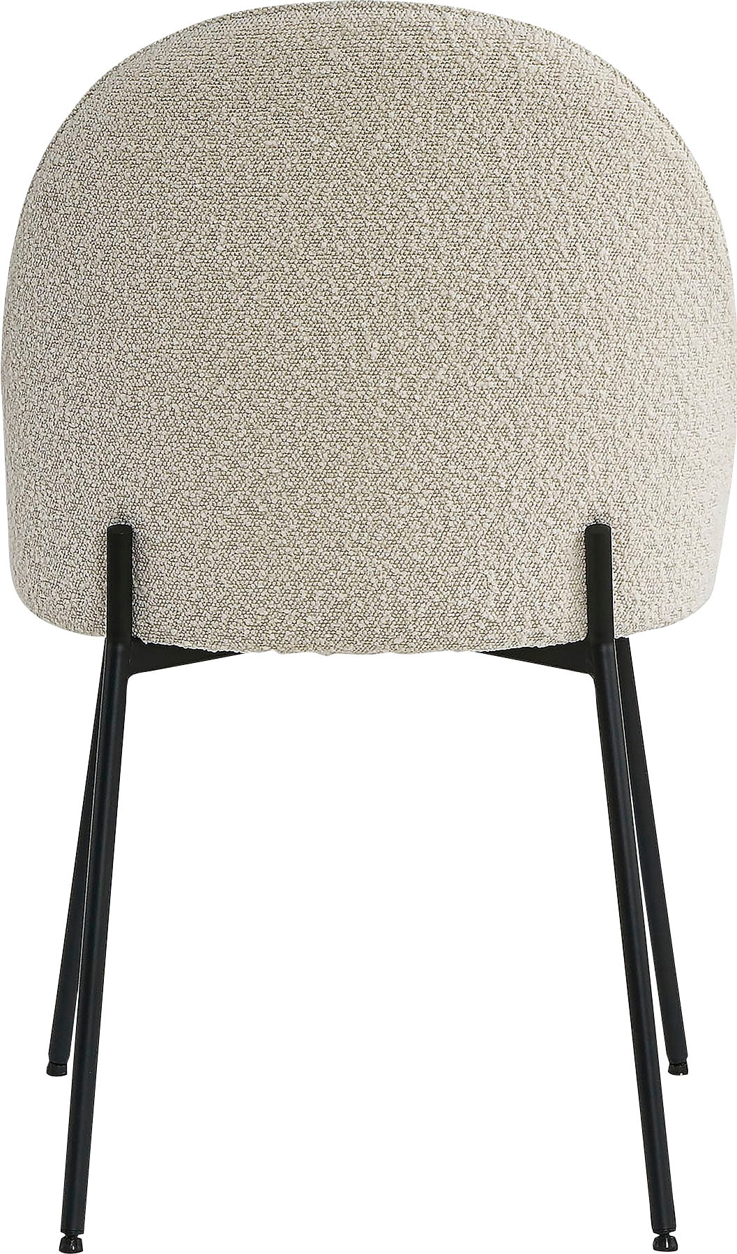 TOM TAILOR HOME Polsterstuhl, (Set), 2 St., Bouclé, mit abgerundeter Rückenlehne