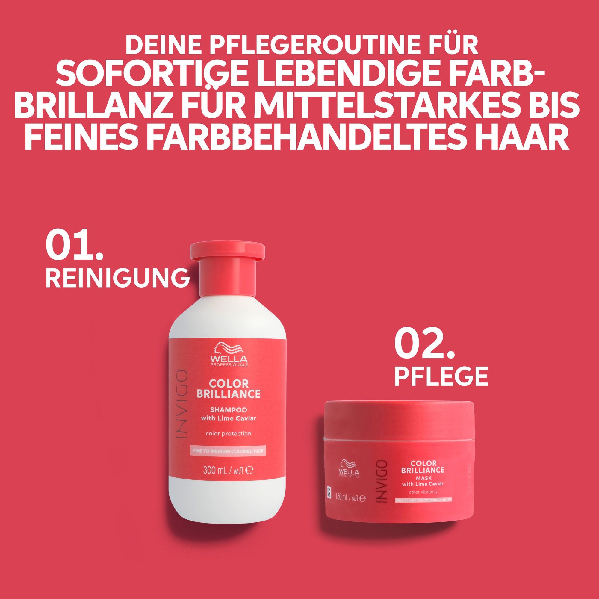 Wella Professionals Haarshampoo »Color Brilliance Shampoo fine« intensiver Farbschutz, verstärkt Glanz, pflegend