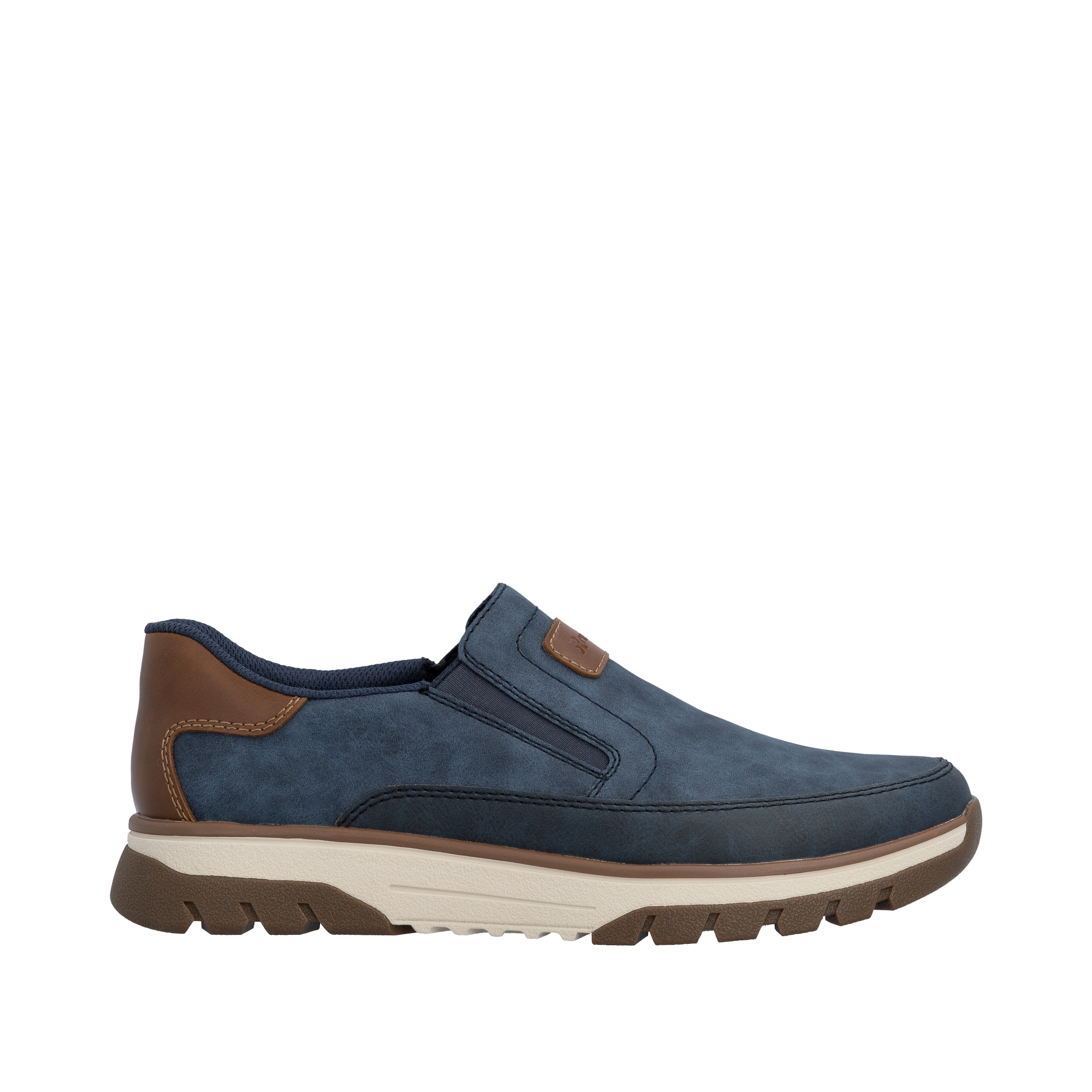 Rieker Slip-On Sneaker  Slipper, Halbschuh, Freizeitsneaker mit Kontrastbesatz