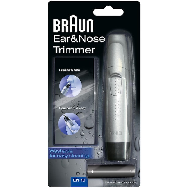 ergonomischen mit Jahren Braun Garantie Premium-Design 3 Aufsätze, und »EN10«, Nasen- XXL 1 Ohrhaartrimmer
