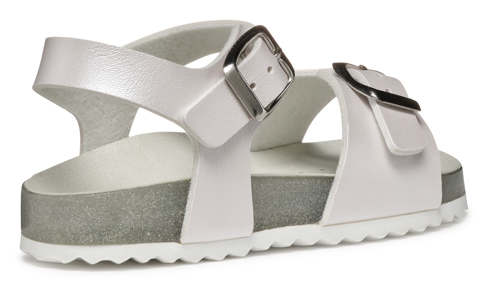 Geox Sandale »J ADRIEL GIRL«  , Konfirmationsschuh, Kommunionschuh, Klettschuh mit dezentem Schimmer