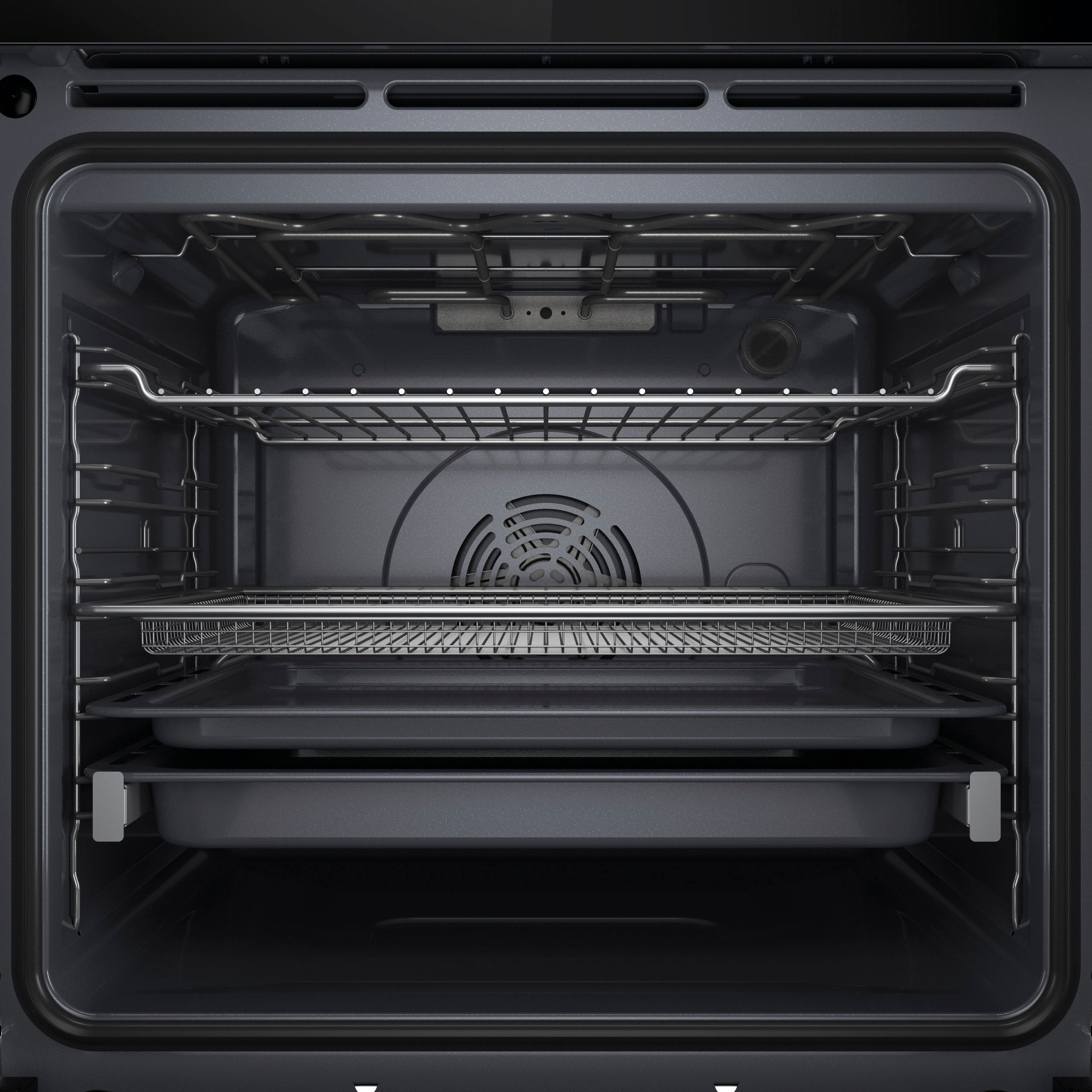 BAUKNECHT Einbaubackofen  »BBI78HT1SK«, mit 1-fach-Teleskopauszug, Hydrolyse, AirFry-Funktion, Pizzafunktion, 1-fach-Teleskopauszug, Hydrolyse