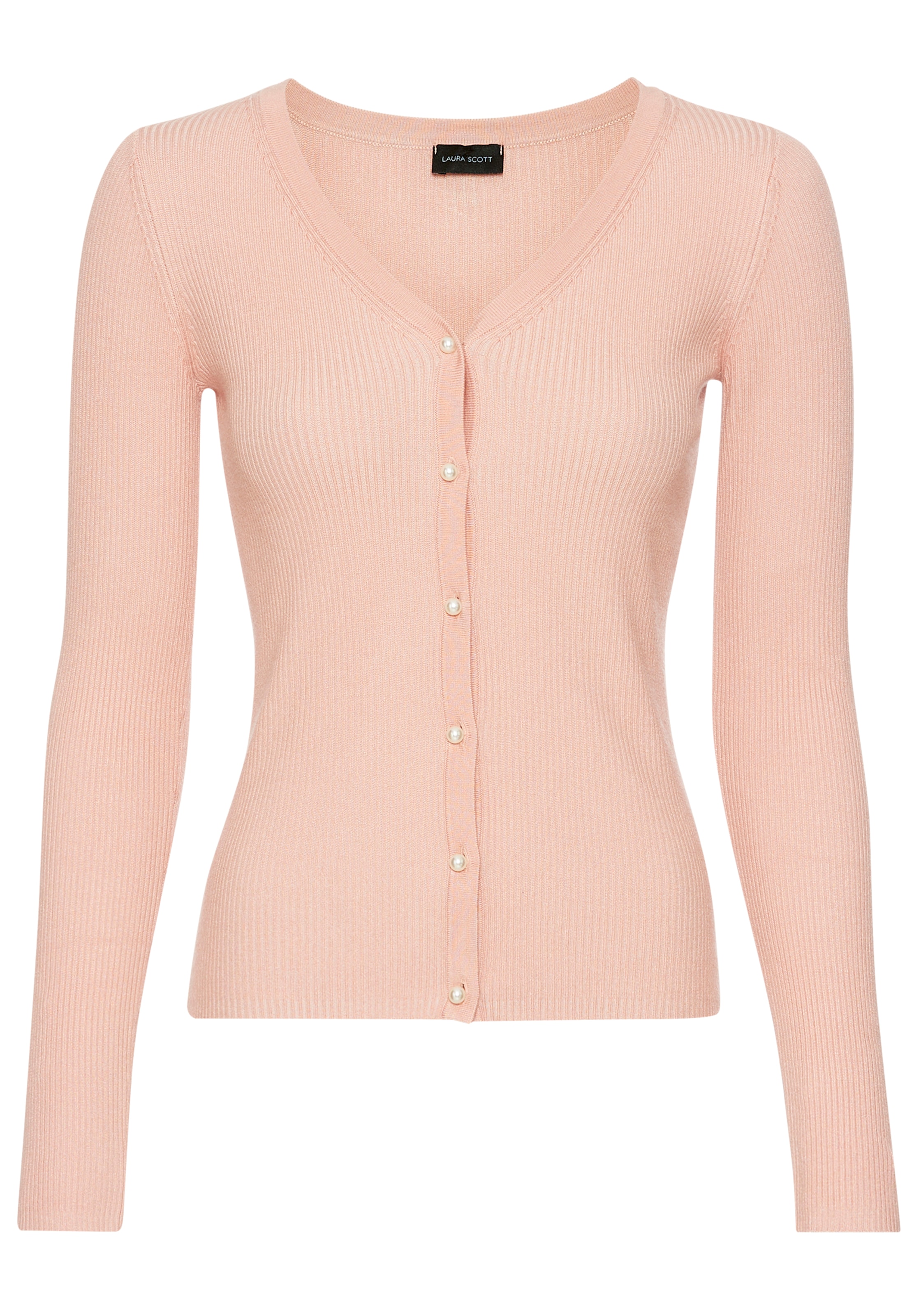 Laura Scott Strickjacke, mit Perlenknöpfen - NEW