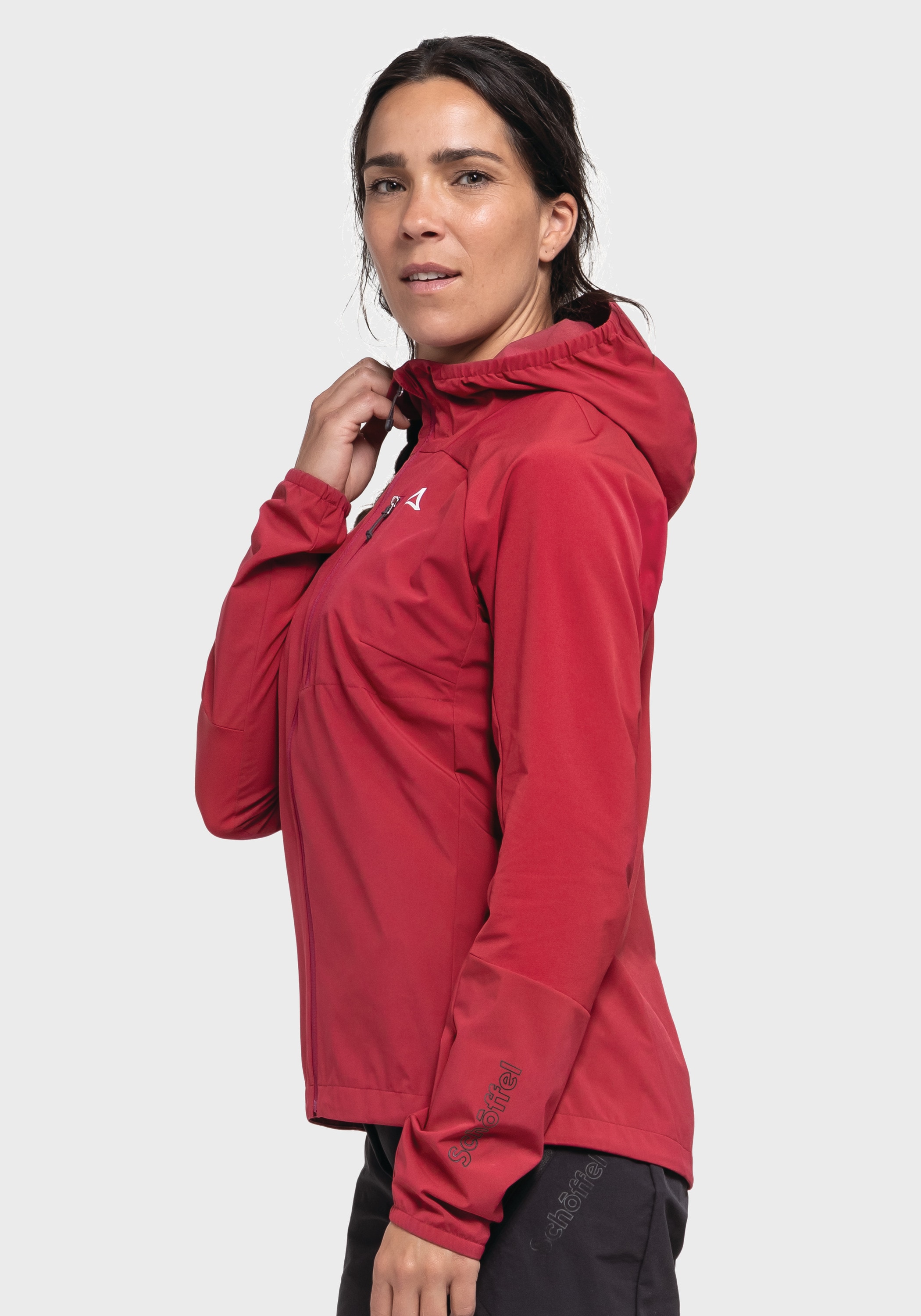 Schöffel Outdoorjacke »Bike Hybrid Jk Style Mamry WMS«, mit Kapuze