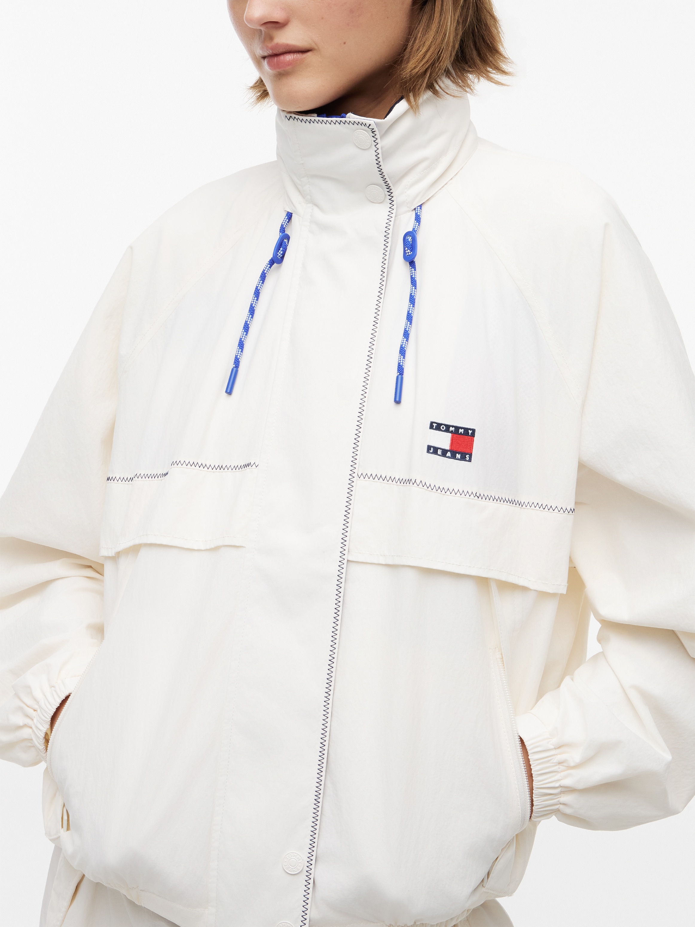 Tommy Jeans Windbreaker »TJW COLORBLOCK WINDBREAKER« Kunstfaser, elastische Bündchen, verdeckter Reißverschluss