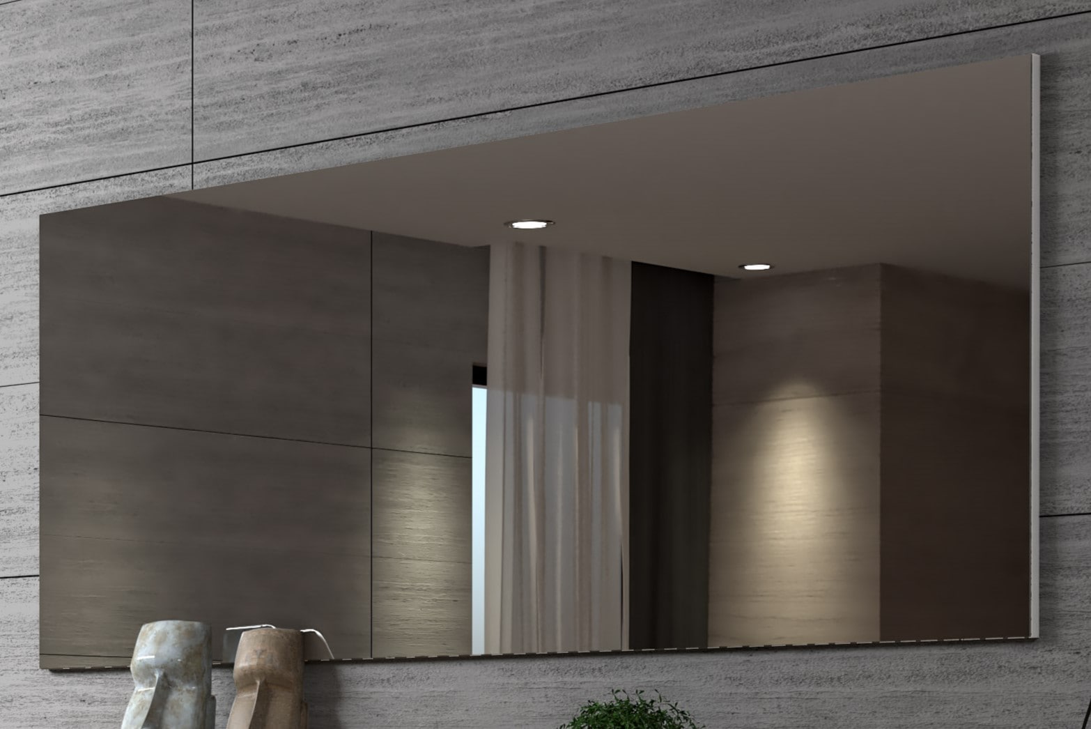 Home affaire Garderobenspiegel »SPACE, Spiegel ganzflächig, Breite 160 cm, Wandmontage« Garderobenspiegel, Flurspiegel, Dielenspiegel, Wandspiegel