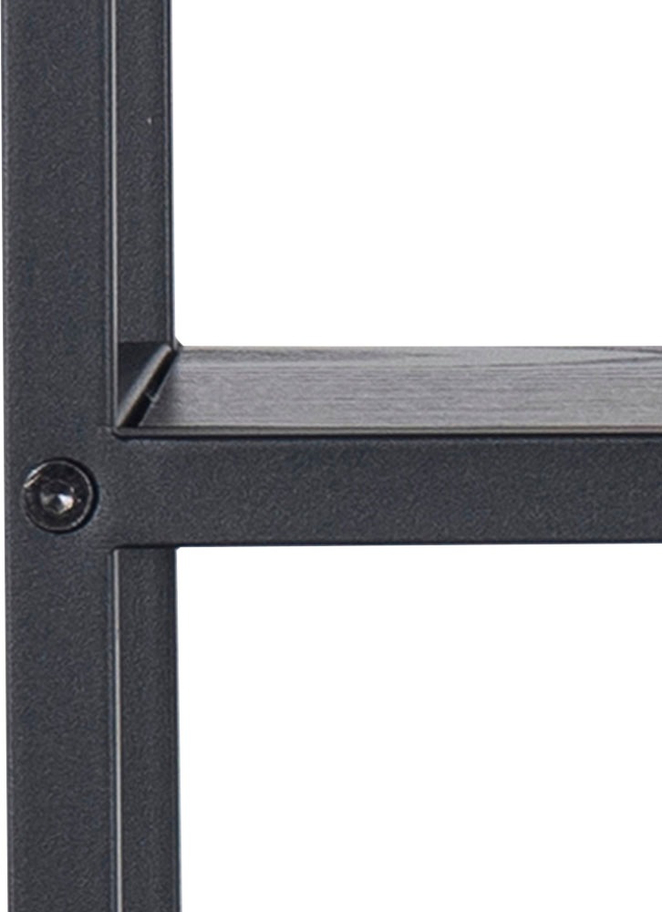 ACTONA GROUP Wandregal, Metallgestell, 2 Einlegeböden, Achteckform und asymmetrischen Details