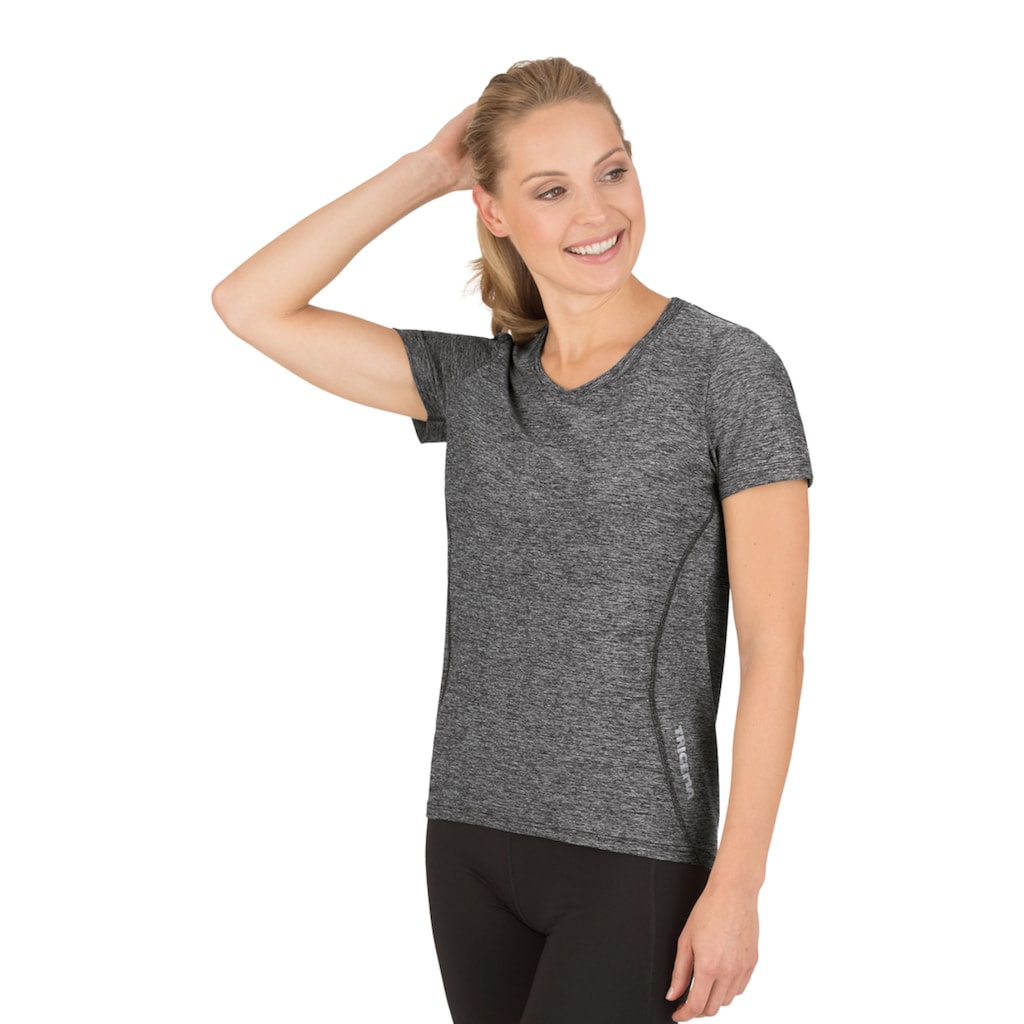 Trigema T-Shirt »TRIGEMA Sportshirt in Melange-Optik«