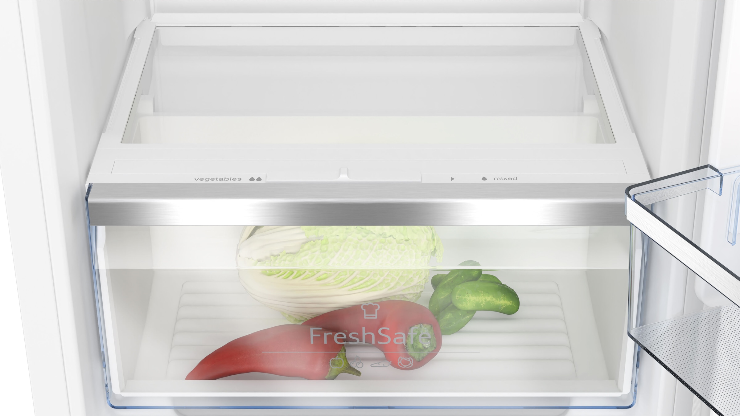 NEFF Einbaukühlschrank »KI1413DD1«, KI1413DD1, 122,1 cm hoch, 55,8 cm breit, Fresh Safe: Schublade für flexible Lagerung von Obst & Gemüse
