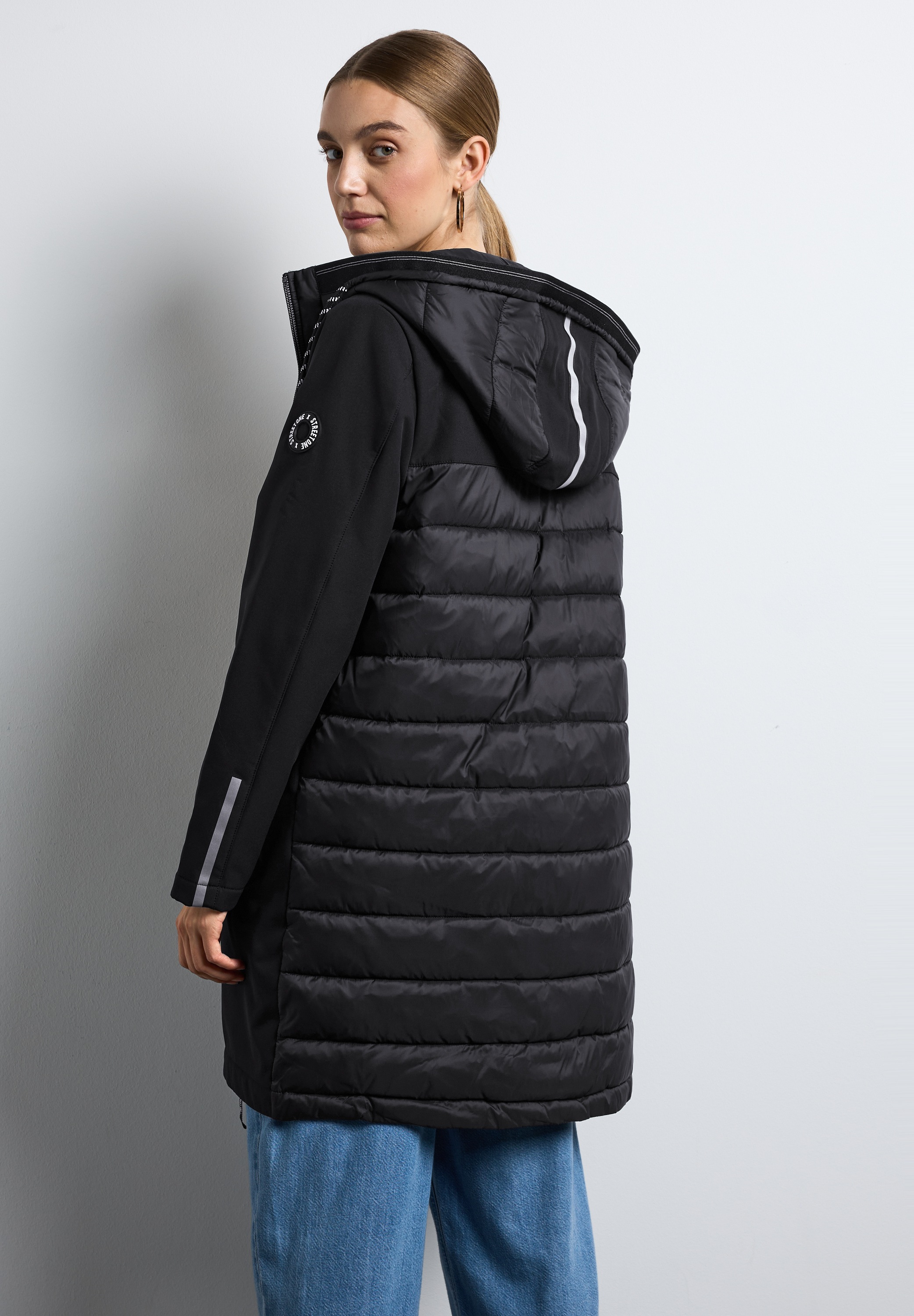 STREET ONE Softshelljacke, mit Kapuze, mit Kapuze mit Tunnelzug