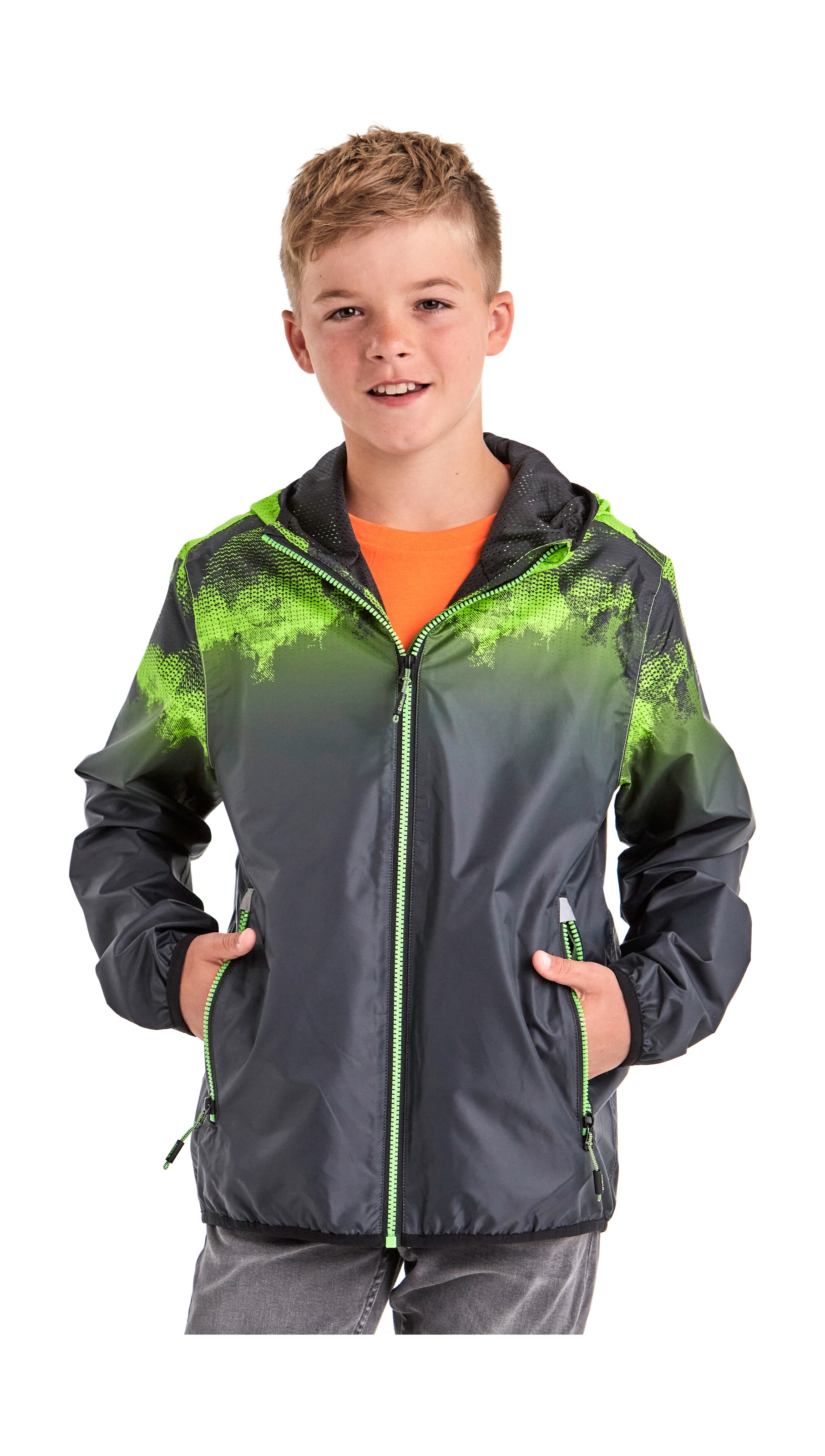 Killtec Outdoorjacke »Lyse BYS JCKT B«, Leichte, wasserdichte Kinderjacke, klein verpackbar, cooles Muster