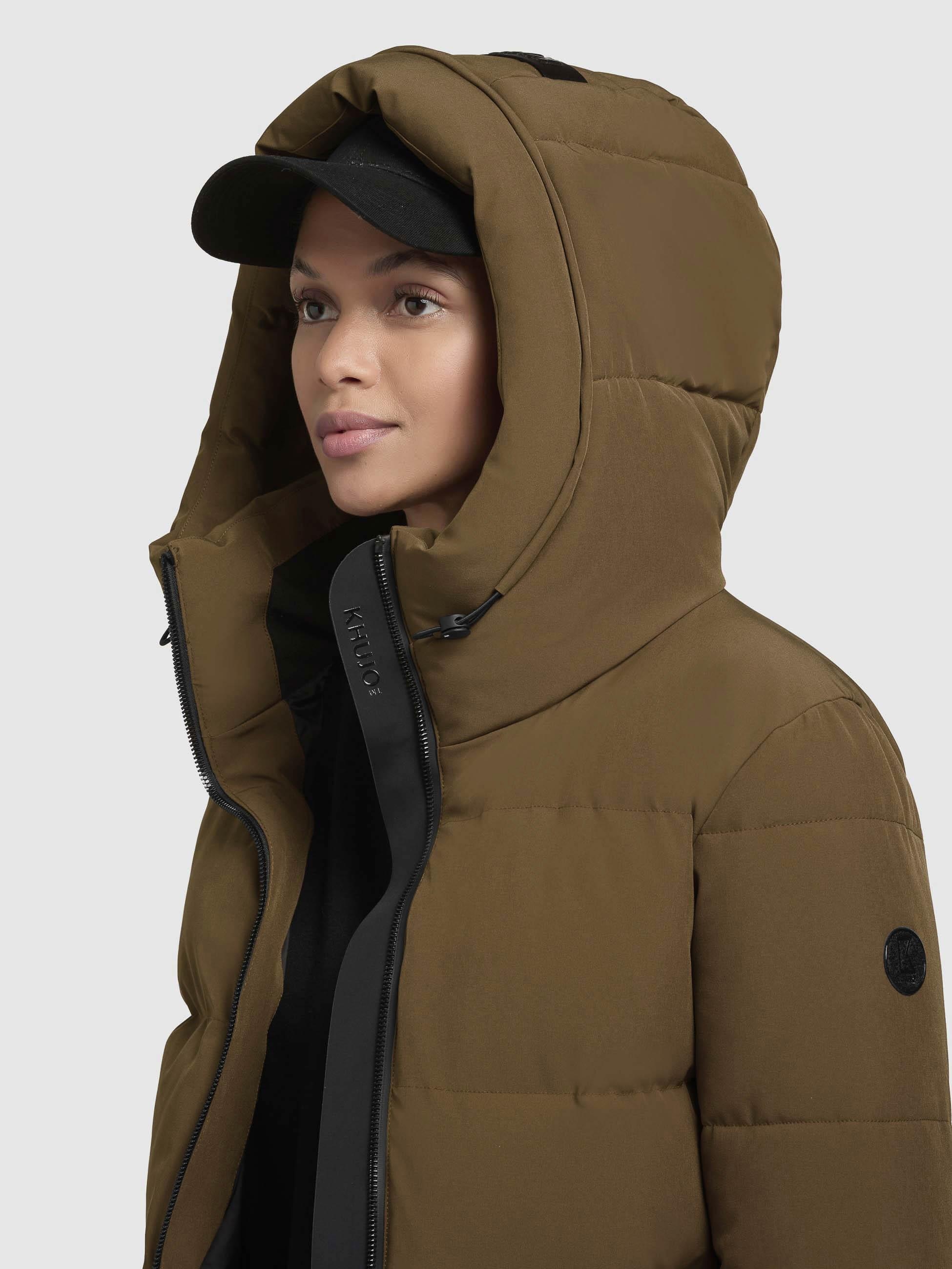 khujo Steppjacke »Steppjacke Fanc2-YM«, mit Kapuze, Kurze gesteppte Damen Winterjacke