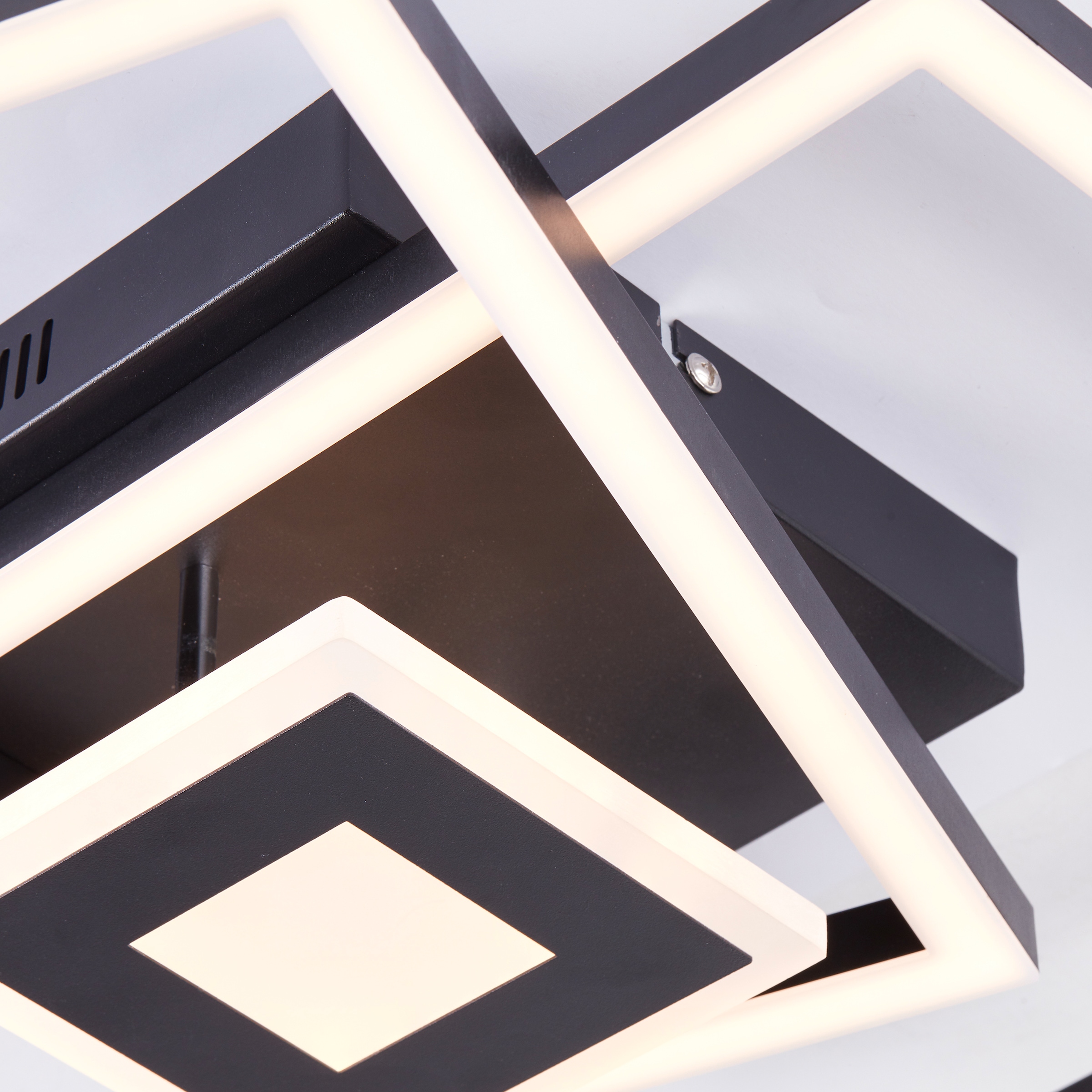 Brilliant LED Deckenleuchte »Avanza« LED-Modul Warmweiß LED-Profilleuchte, 40 x 40 cm, 2900 lm, 3000 K, schwenkbar, schwarz