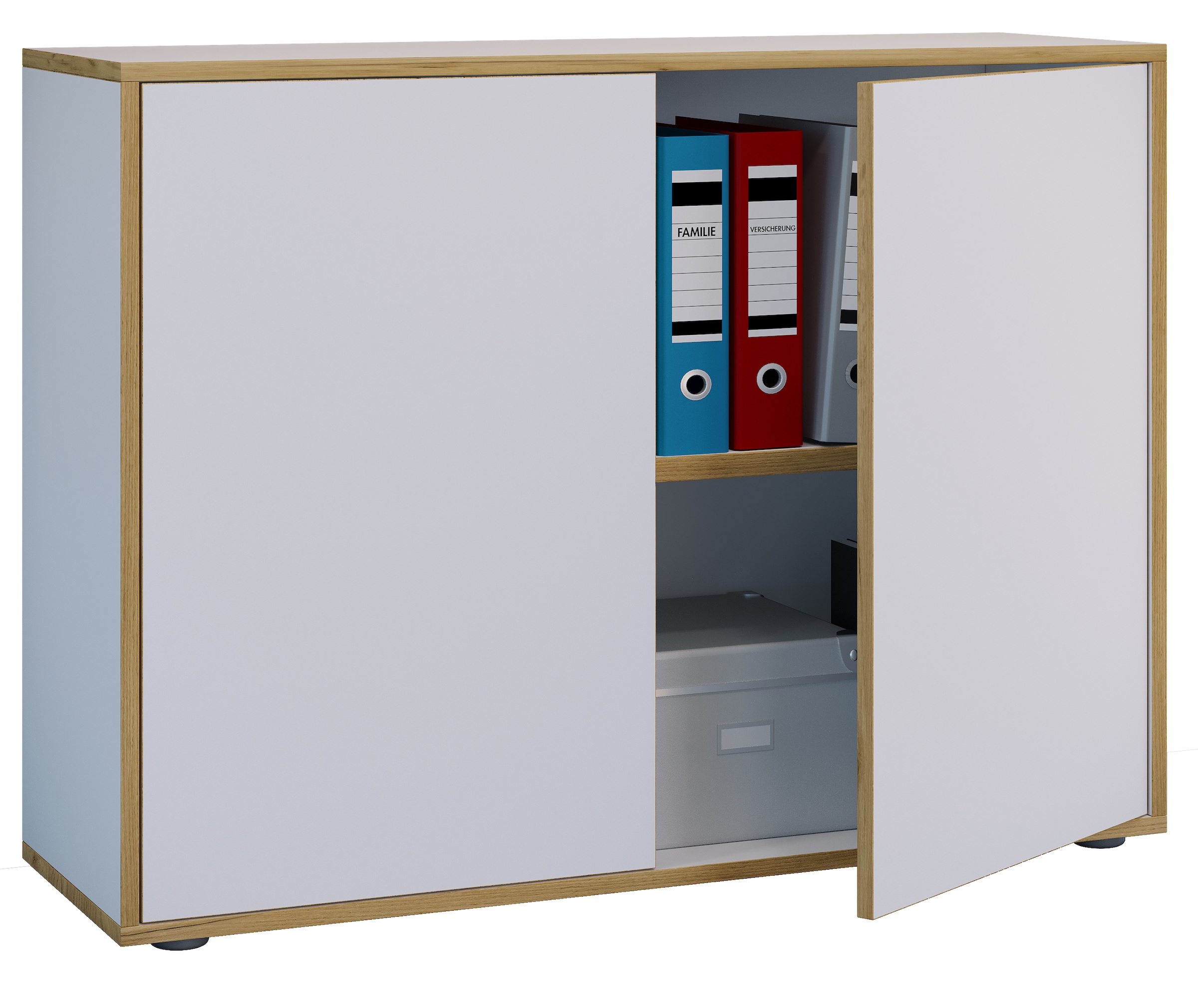VCM Aktenschrank "Büroschrank Aktenschrank Sideboard Salia 2fach" 1 Stk. tlg.