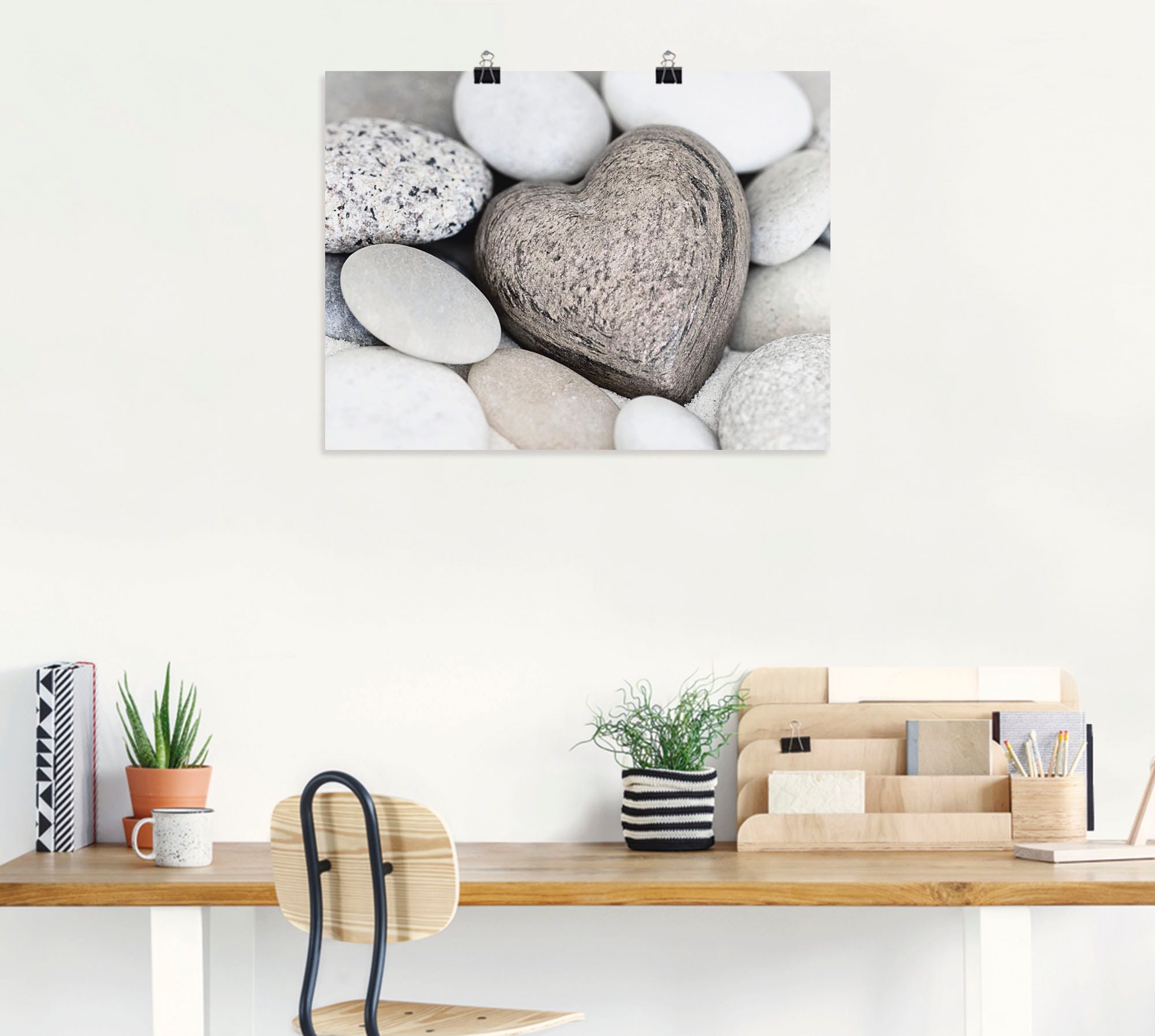 Artland Wandbild »Steinherz« Zen 1 Stk. tlg. als Leinwandbild, Poster in verschied. Größen