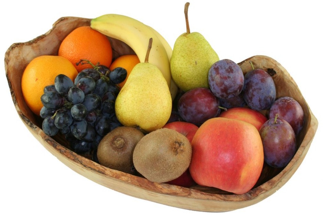 Olivenholz-erleben Obstschale, aus Massivholz, Jede Schale ist ein Unikat mit einzigartiger und natürlicher Maserung