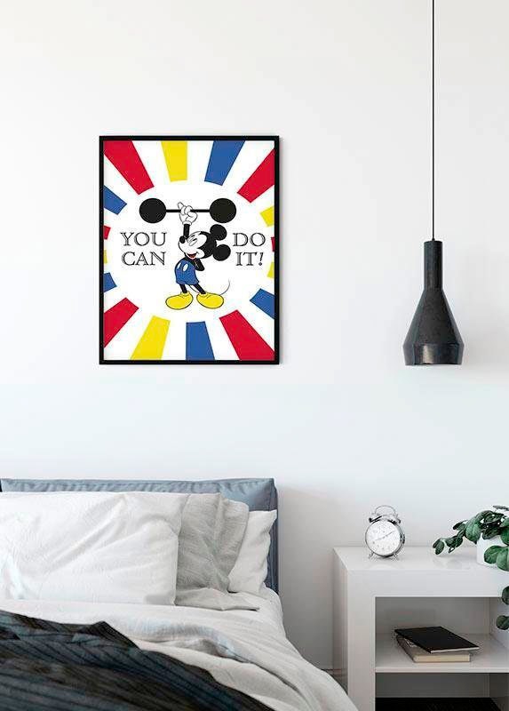 Komar Bild »Mickey Mouse Do it«, Disney, (1 St.), Wandbild zur Dekoration im Kinderzimmer - ohne Rahmen