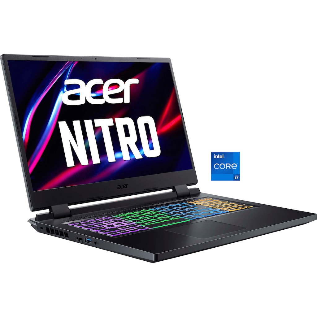 Acer Gaming-Notebook »Nitro 5 AN517-55-74FQ«, 43,9 cm, / 17,3 Zoll, Intel, Core i7, GeForce RTX 4050, 512 GB SSD