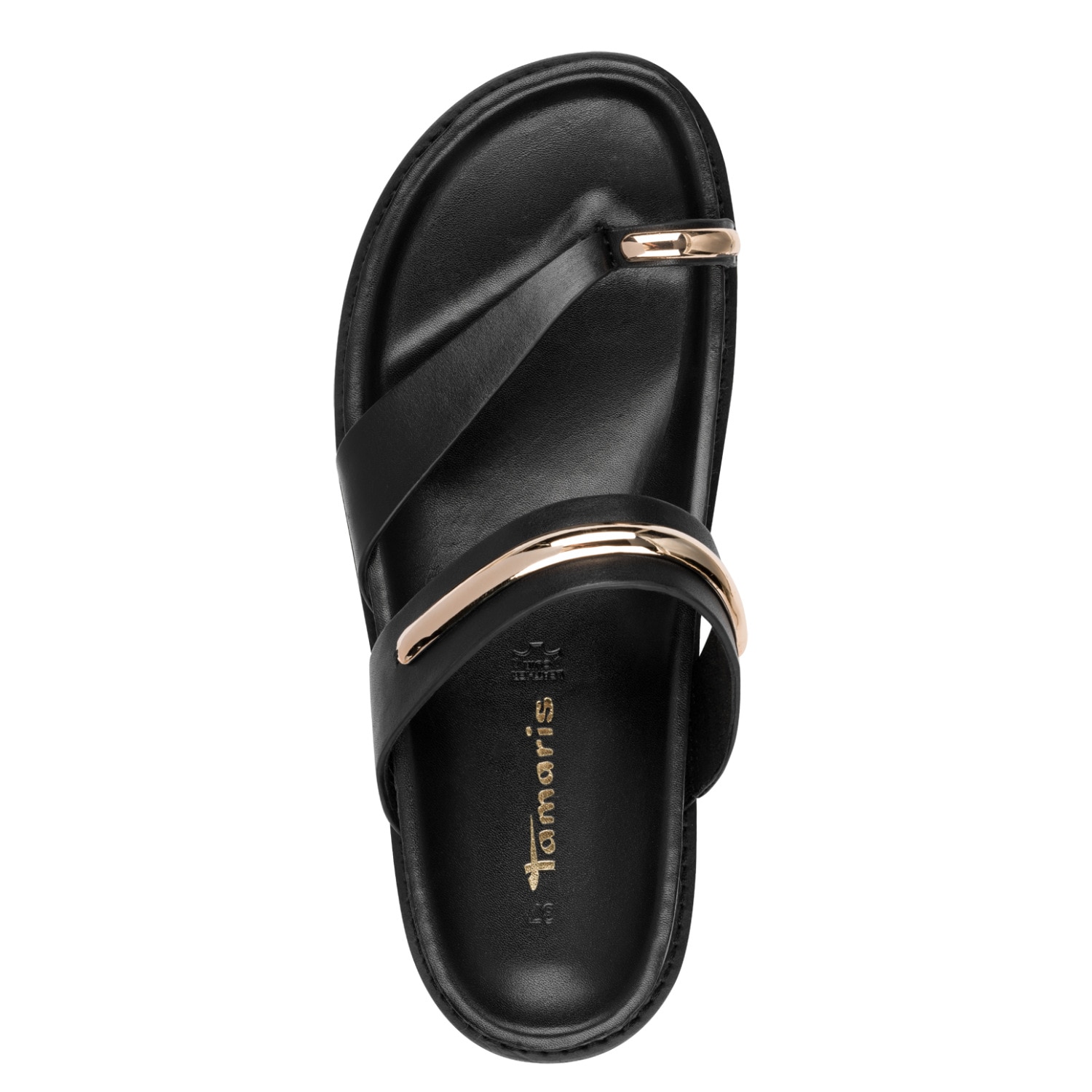 Tamaris Dianette  Sommerschuh, Pantolette, Zehentrenner mit Schmuckelementen