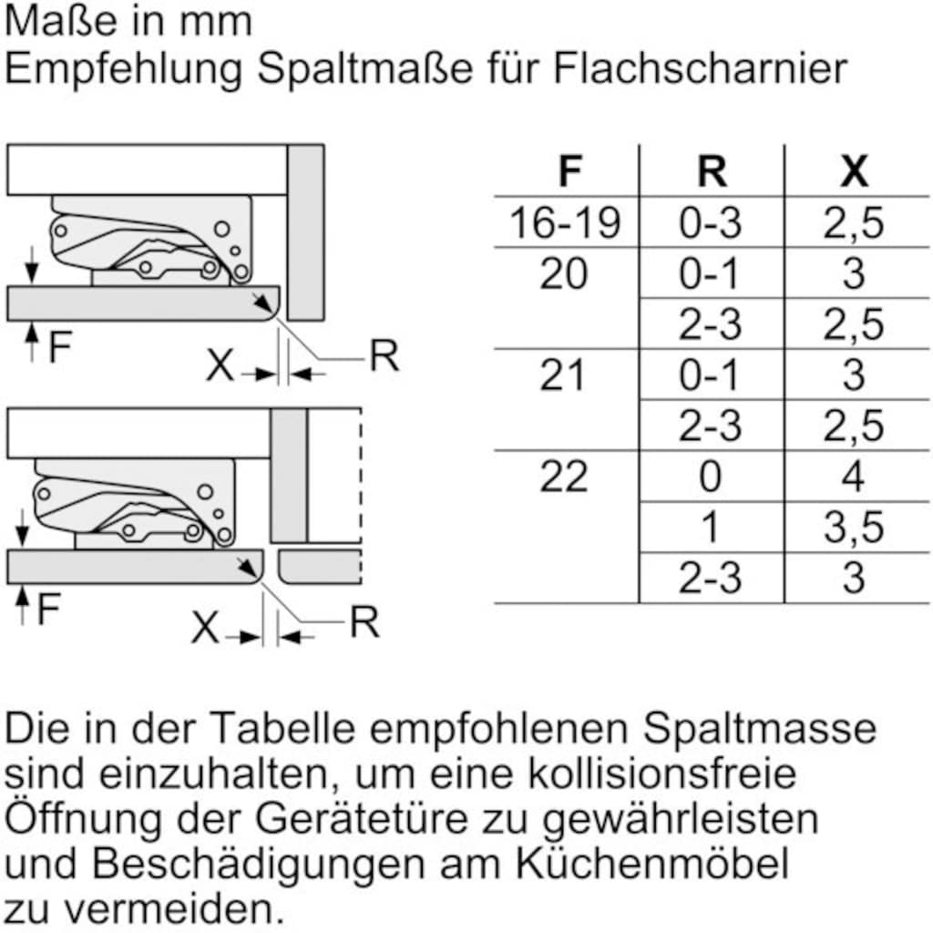 BOSCH Einbaugefrierschrank »GUD15ADF0«, 6, 82 cm hoch, 59,8 cm breit