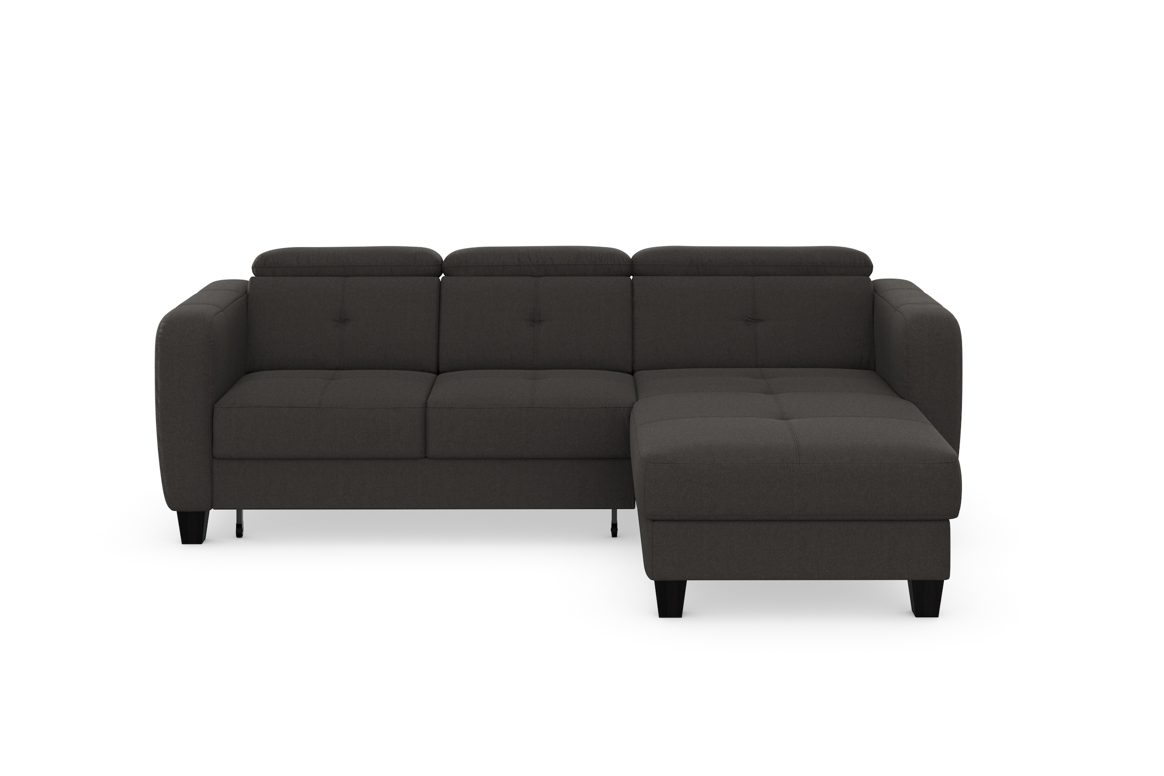 sit&more Ecksofa »Belluci L-Form«, inklusive Federkern, wahlweise mit Bettfunktion und Bettkasten