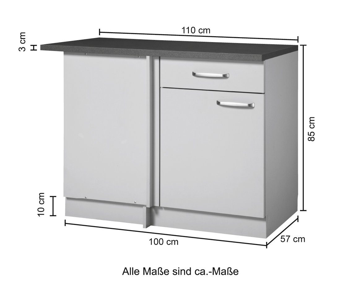 wiho Küchen auf Eckunterschrank bestellen Rechnung »Michigan«