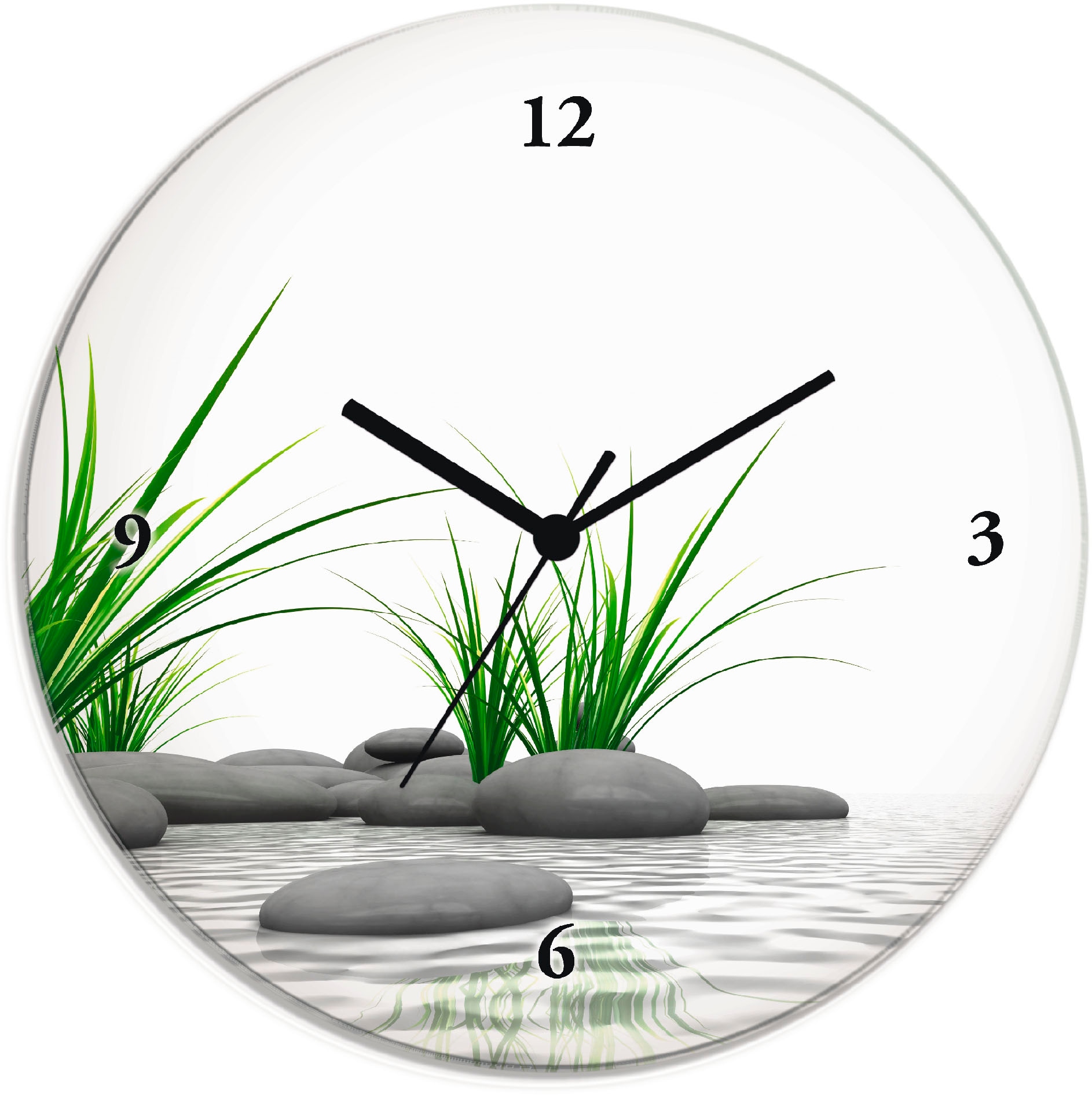 Artland Wanduhr "3 D Steine" wahlweise mit Quarz- oder Funkuhrwerk, lautlos ohne Tickgeräusche