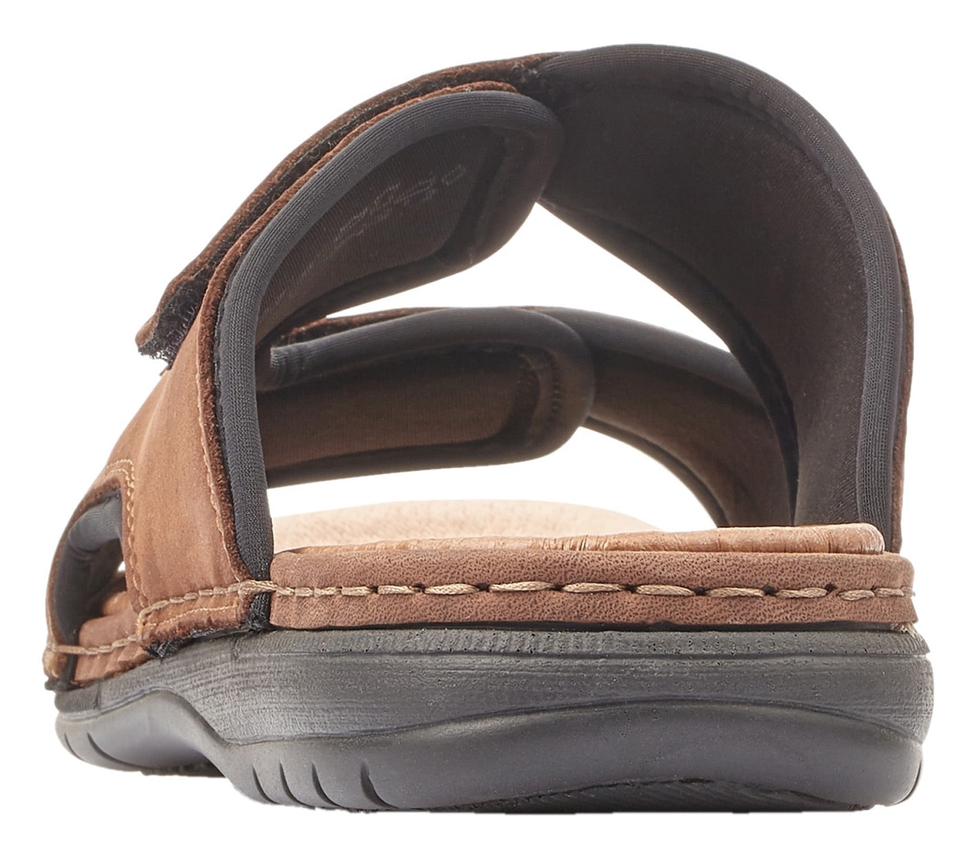 Rieker Pantolette  Hausschuh, Sommerschuh, Urlaubschuh mit dezentem Logoschriftzug