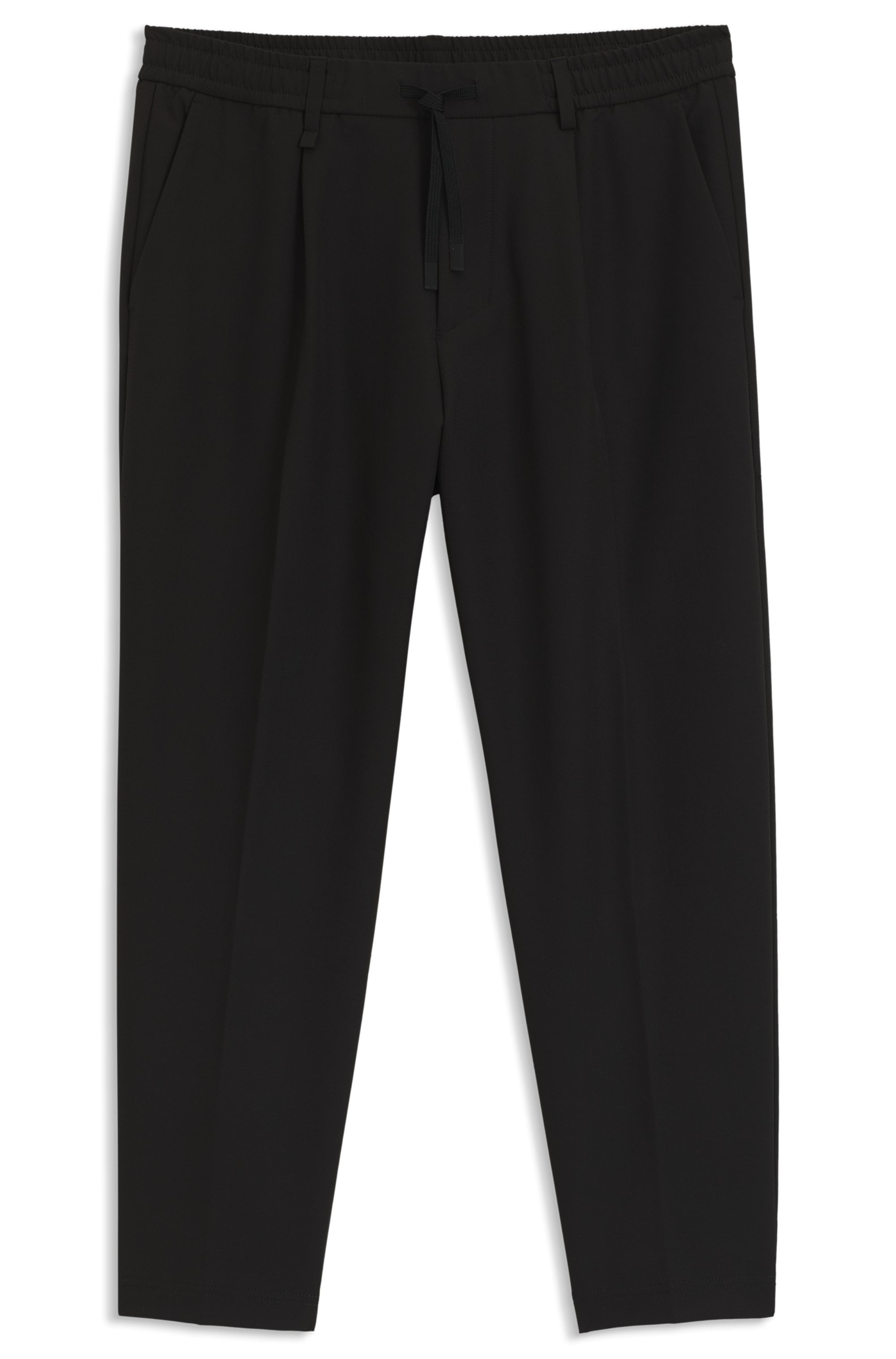 BOSS GREEN Webhose »T Convert-Pleat«, mit Zugbund und Markenlabel