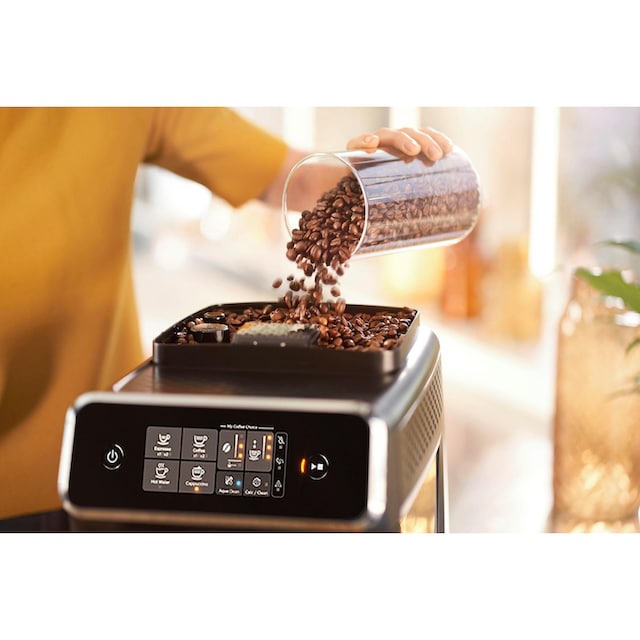 Philips Kaffeevollautomat »2200 Serie EP2236/40 LatteGo«, für 3  Kaffeespezialitäten und anpassbarer Stärke, matt-schwarz mit 3 Jahren XXL  Garantie