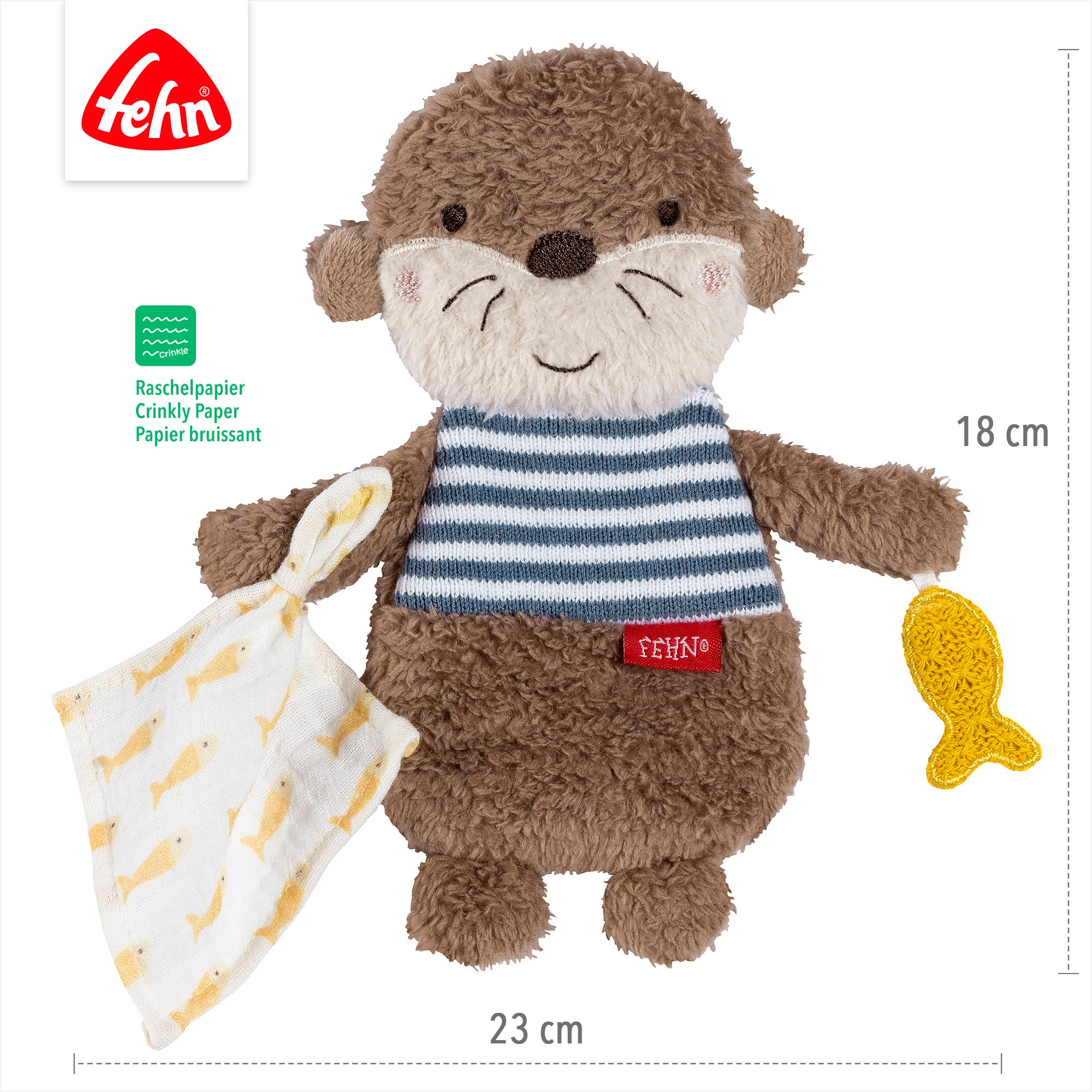 Fehn Greifspielzeug »Otter Theo, Knister-Otter«