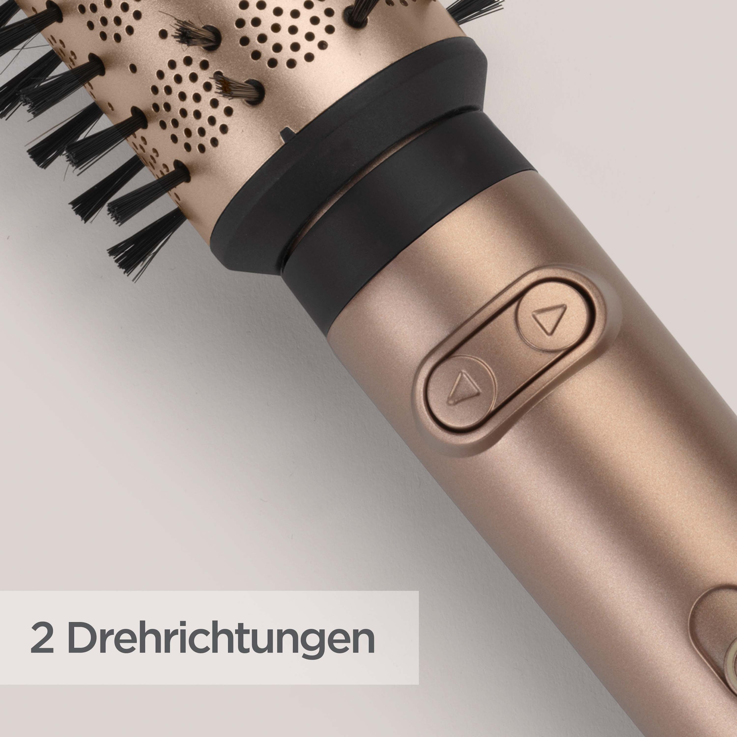 BaByliss Warmluftbürste »BaByliss Big Hair Dual Warmluftbürste rotierend,  AS952E« 2 Aufsätze Rotierender Rundbürstenföhn mit Ionen, 2 Aufsätze für Volumen, 650 W