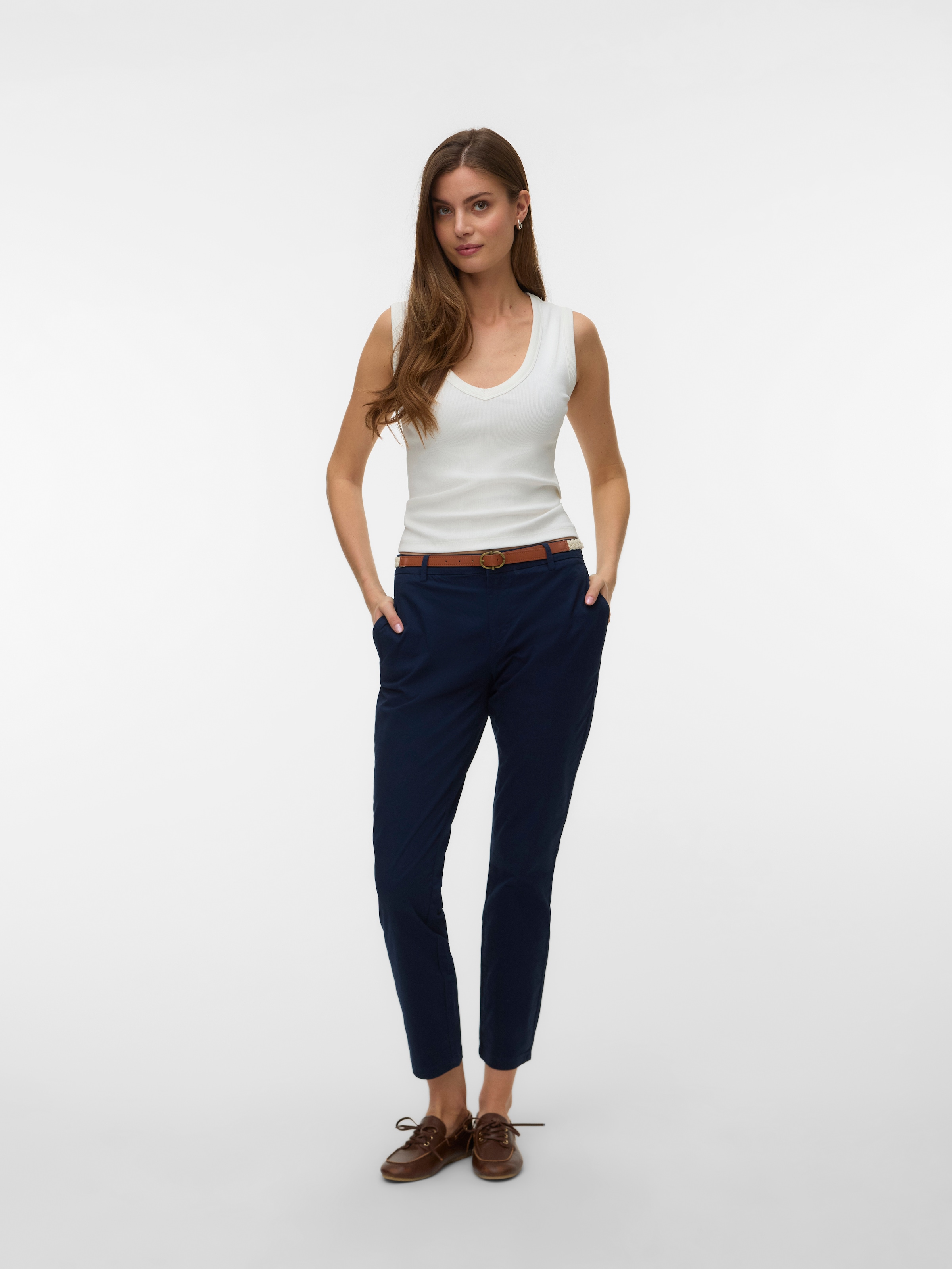 Vero Moda Chinohose »VMFIEBY MW TAPERED CHINO PANT«  Baumwollmischung