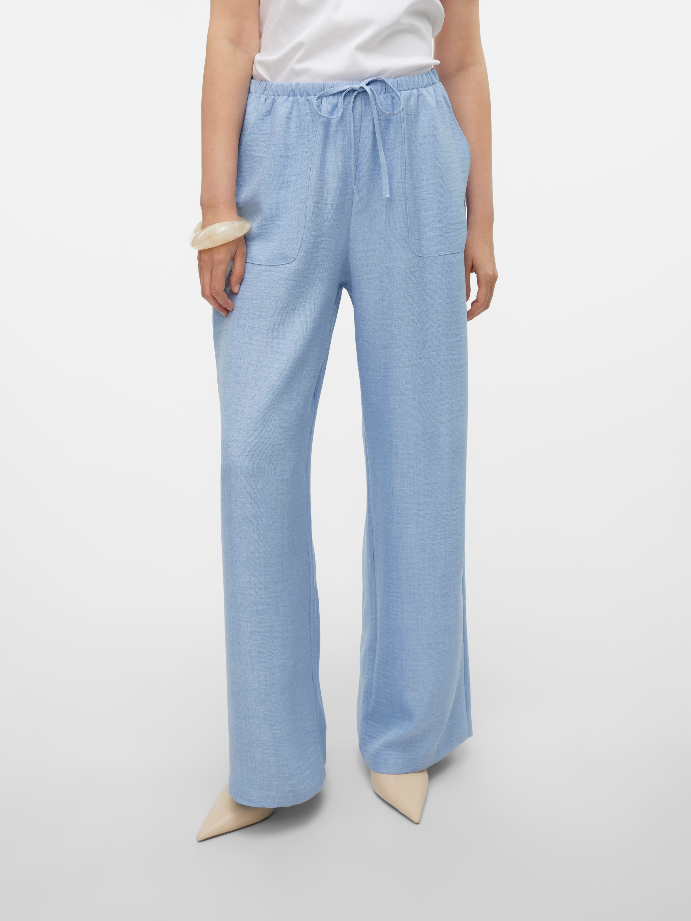 Vero Moda Schlupfhose »VMMELANEY HW LOOSE PANT WVN GA NOOS«