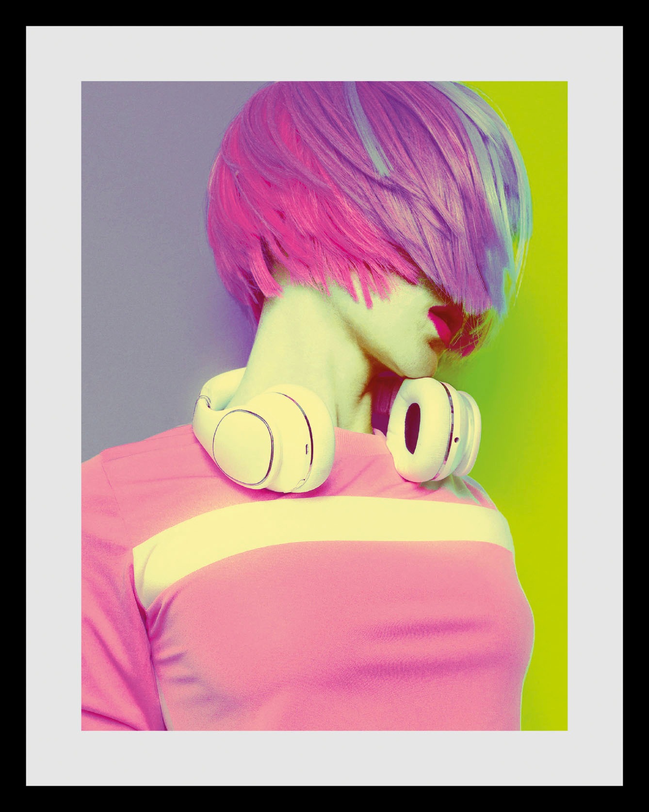 queence Bild »Punk-Queen«, Frau-Bilder von Frauen-Art-Kunst-Fashion-Mode-Magazincover, (1 St.), HD Premium Poster-Druck inkl. Holzrahmen