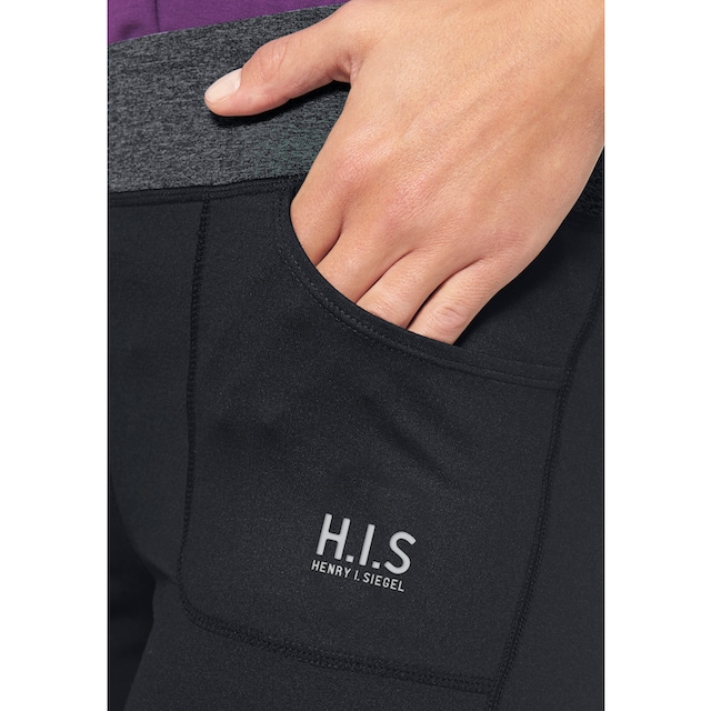 H.I.S Jazzpants »aus recyceltem Material«, Bund mit Wickeloptik bei ♕