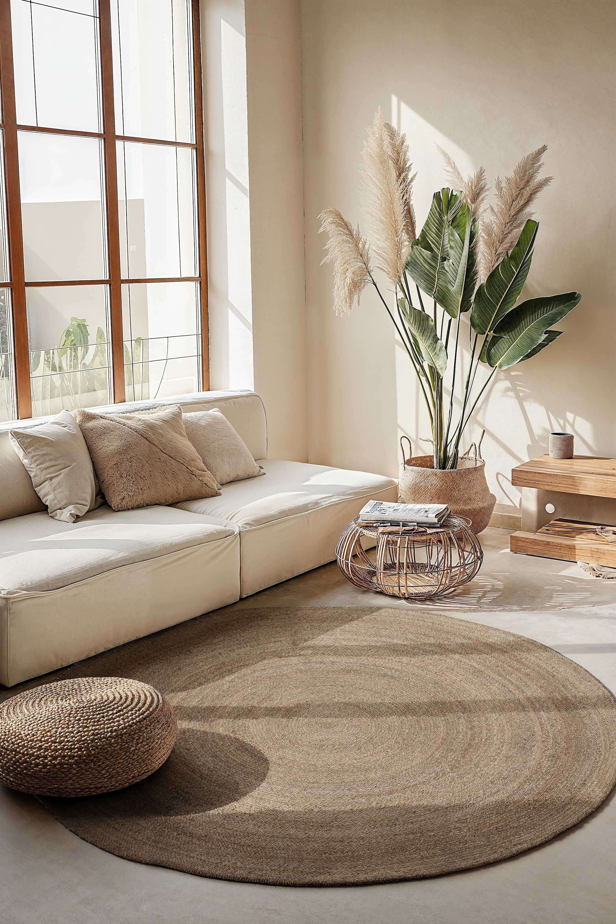 HANSE Home Teppich »Rangpur Juteteppich«, rund, 10 mm Höhe, Handgewebt, 100% Jute, Natur, Wohnzimmer, Flur, Boho, Skandi