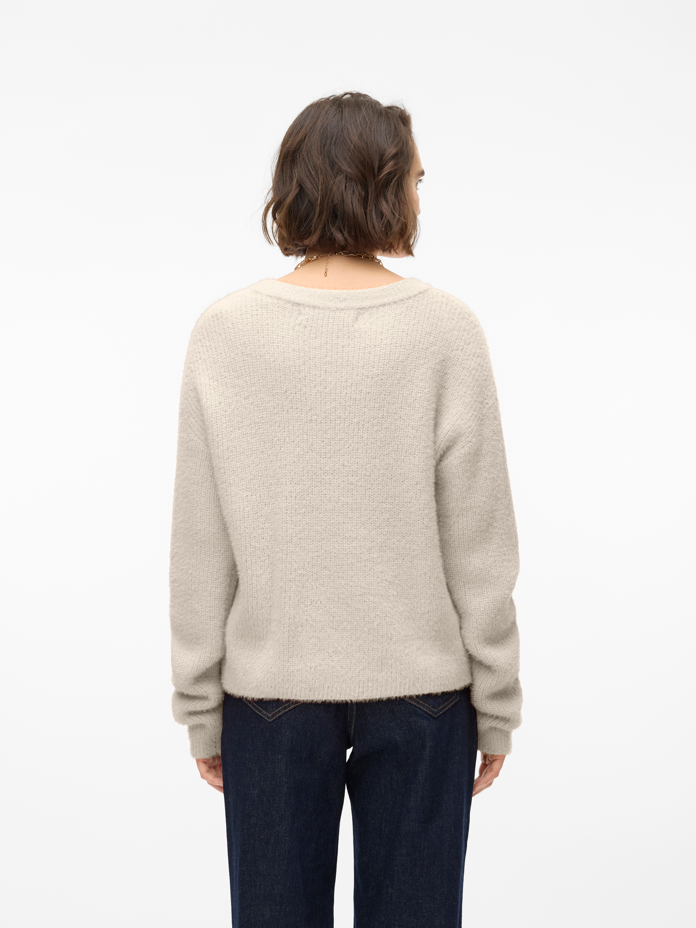 Vero Moda Strickpullover »VMPUFF LS O-NECK PULLOVER BOO«